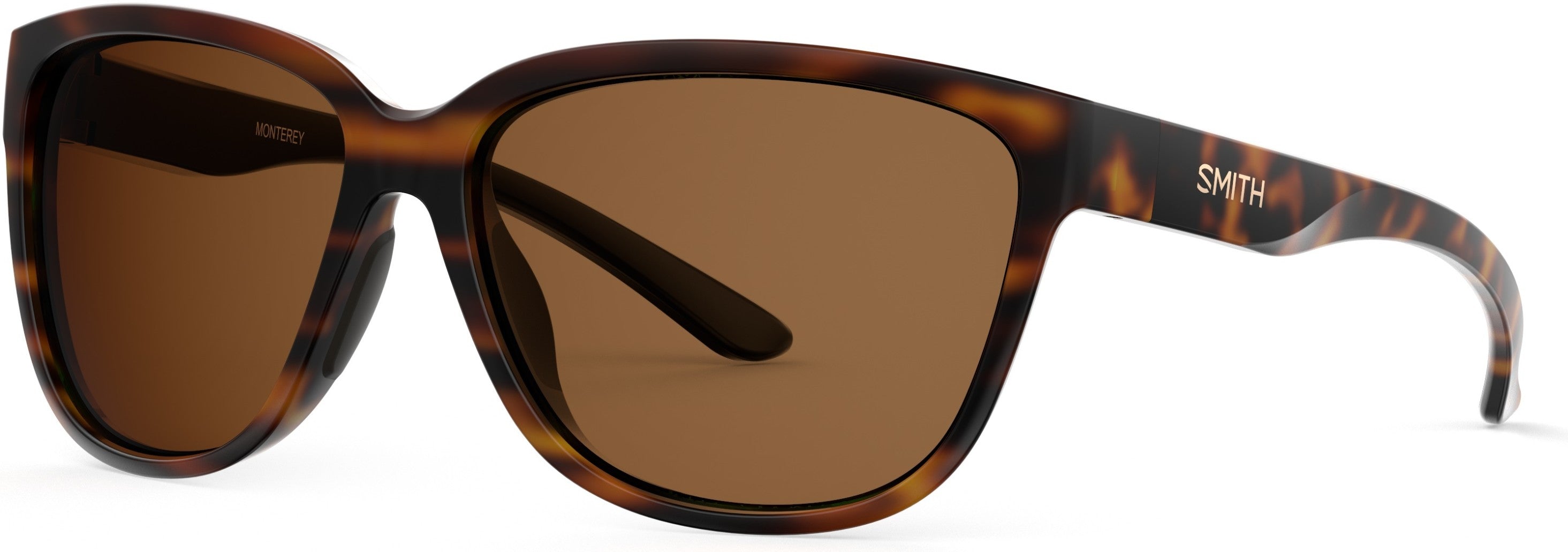 Smith Monterey Rectangular Sunglasses 0086-0086  Dark Havana (L5 Brown CP Pz)