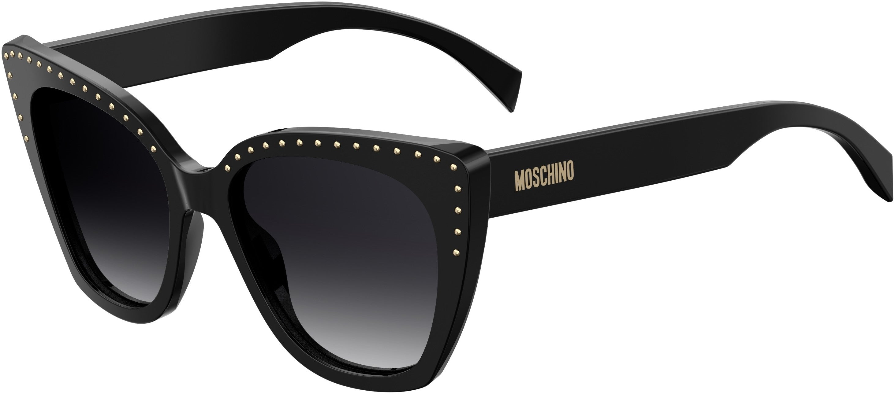  Moschino 005/S Cat Eye/butterfly Sunglasses 0807-0807  Black (9O Dark Gray Gradient)