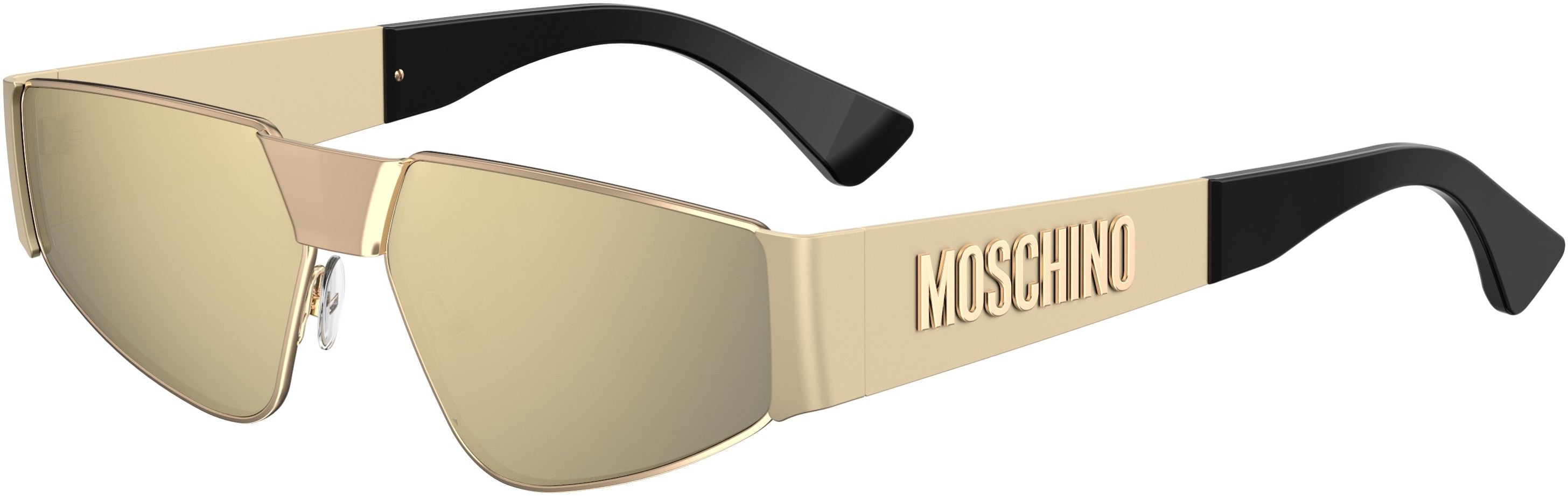  Moschino 037/S Special Shape Sunglasses 0000-0000  Rose Gold (UE Ivory Multilaye)
