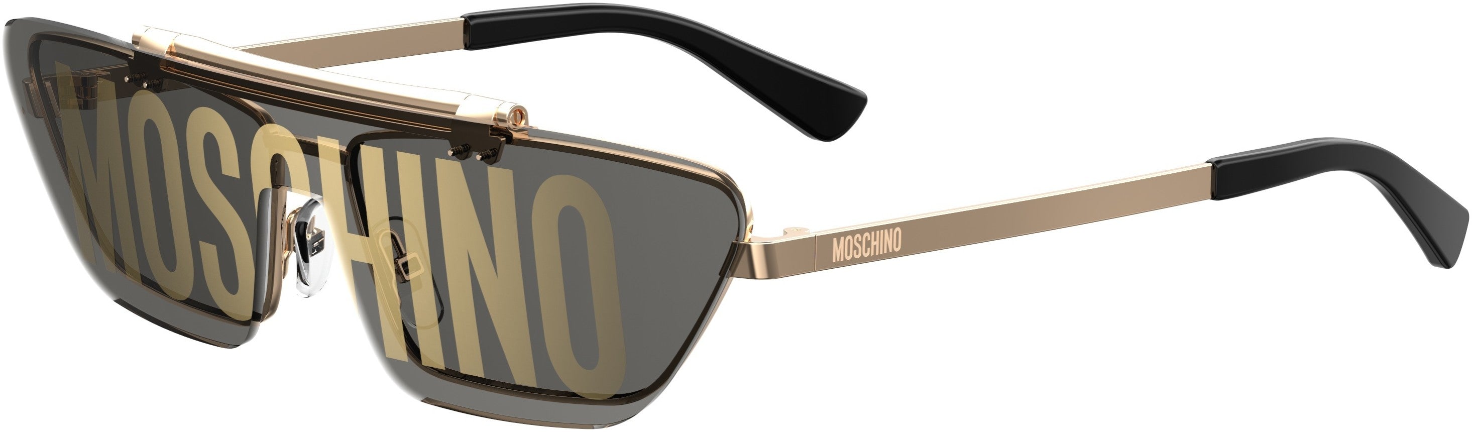  Moschino 048/S Special Shape Sunglasses 0000-0000  Rose Gold (0A Gold Decor)