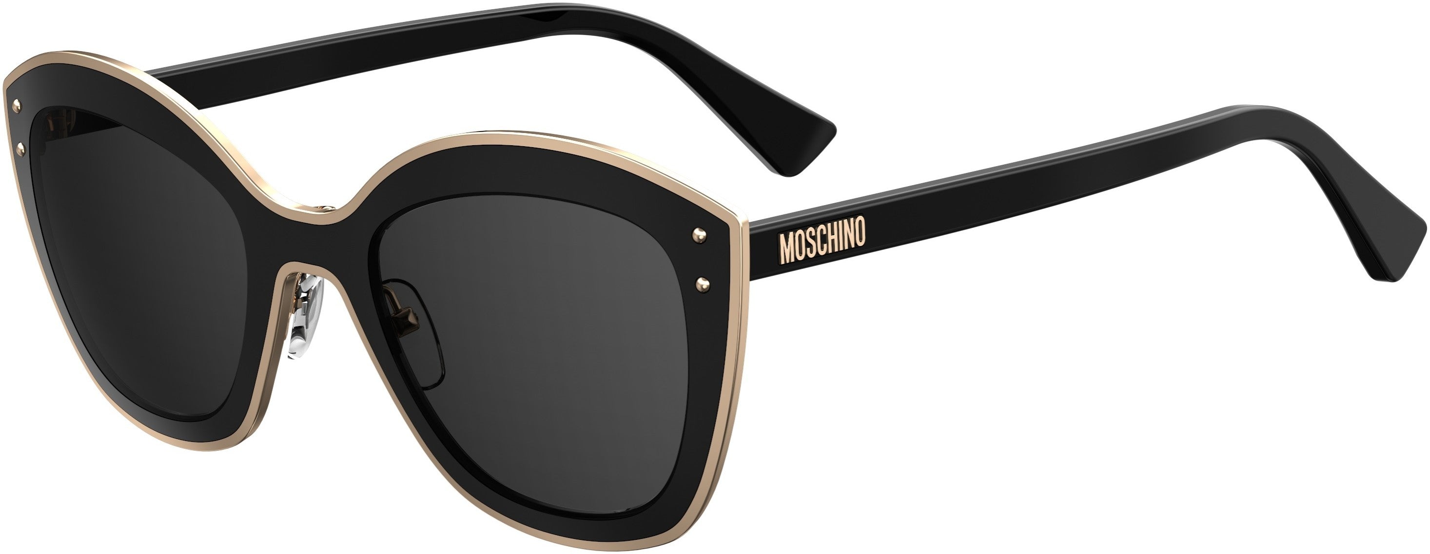  Moschino 050/S Cat Eye/butterfly Sunglasses 0807-0807  Black (IR Gray)