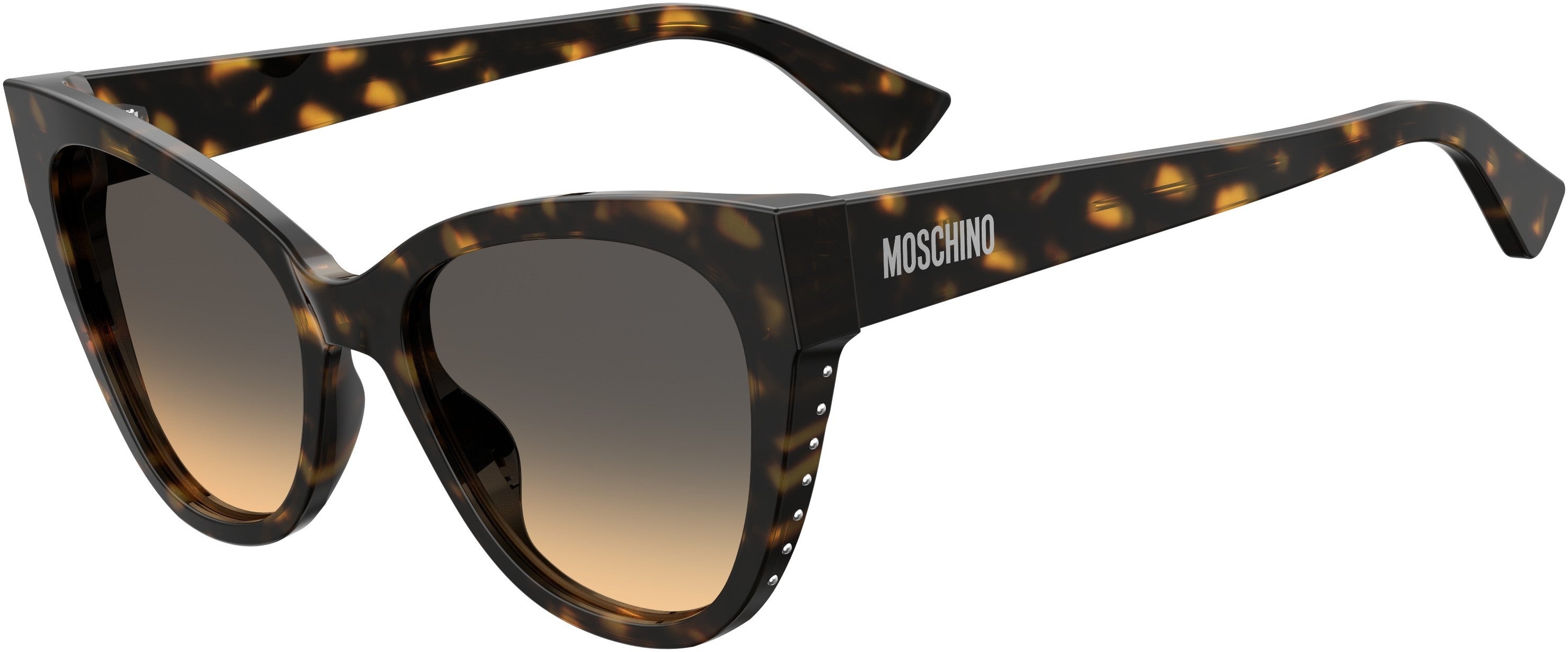  Moschino 056/S Cat Eye/butterfly Sunglasses 0086-0086  Dark Havana (GA Brown Shaded Ochre)