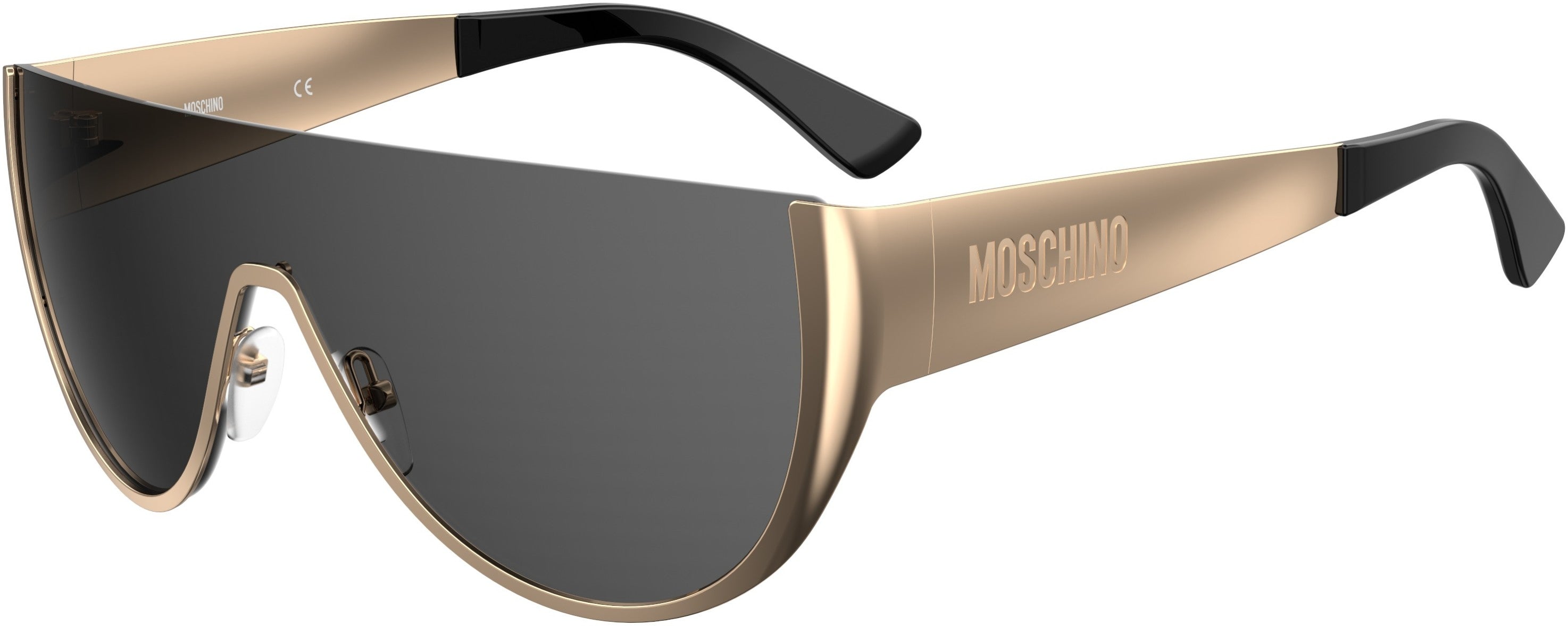  Moschino 062/S Special Shape Sunglasses 02F7-02F7  Antgd Gre (IR Gray)