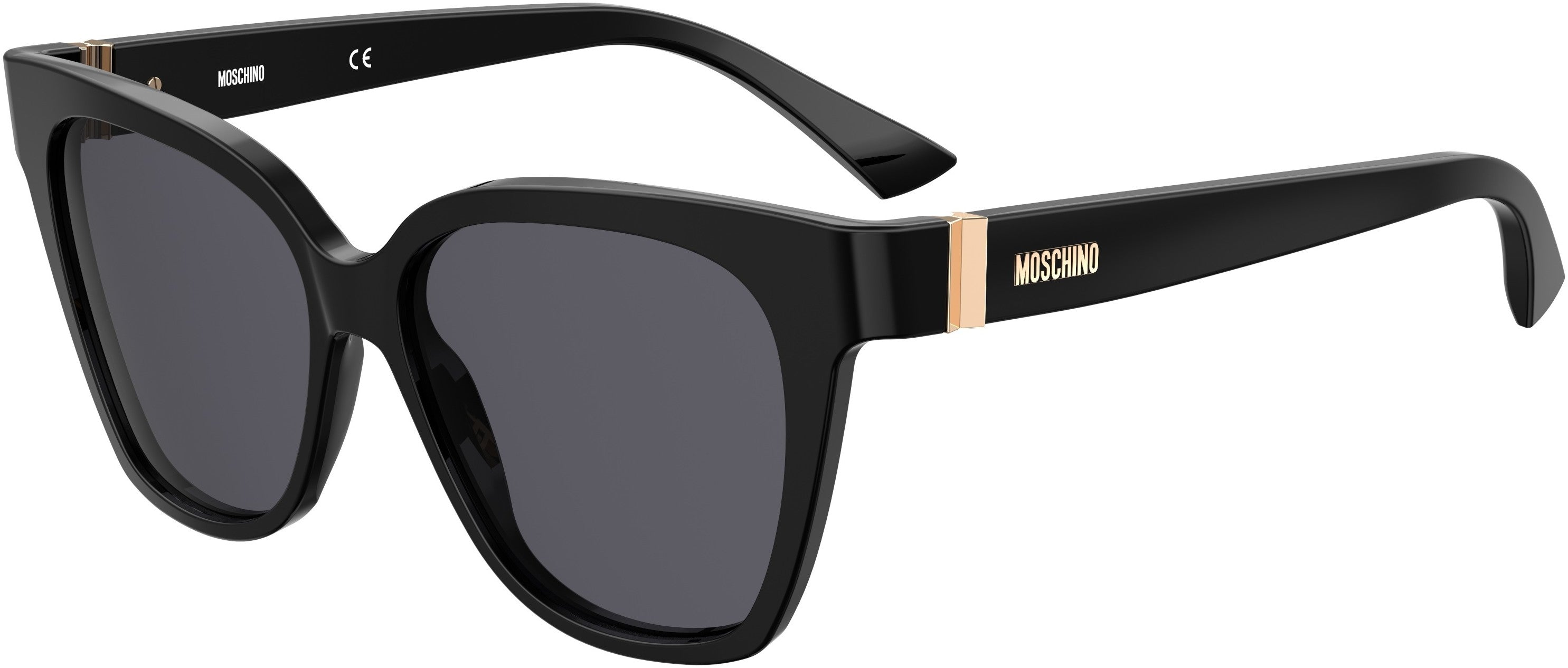  Moschino 066/S Cat Eye/butterfly Sunglasses 0807-0807  Black (IR Gray)