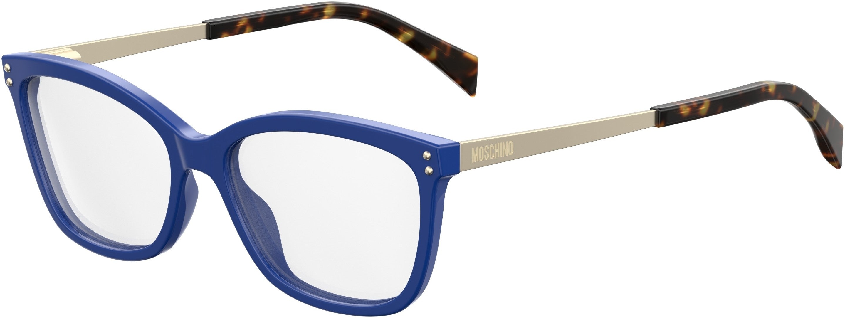  Moschino 504 Square Eyeglasses 0PJP-0PJP  Blue (00 Demo Lens)