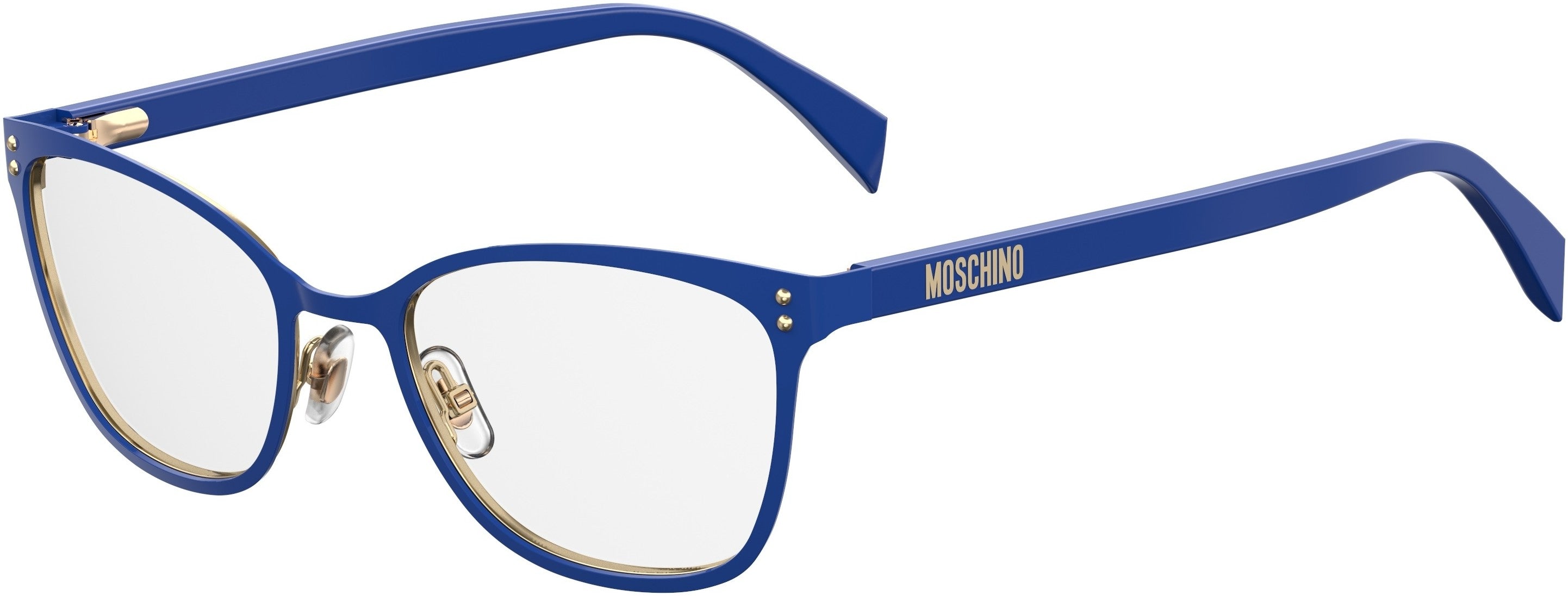  Moschino 511 Square Eyeglasses 0PJP-0PJP  Blue (00 Demo Lens)