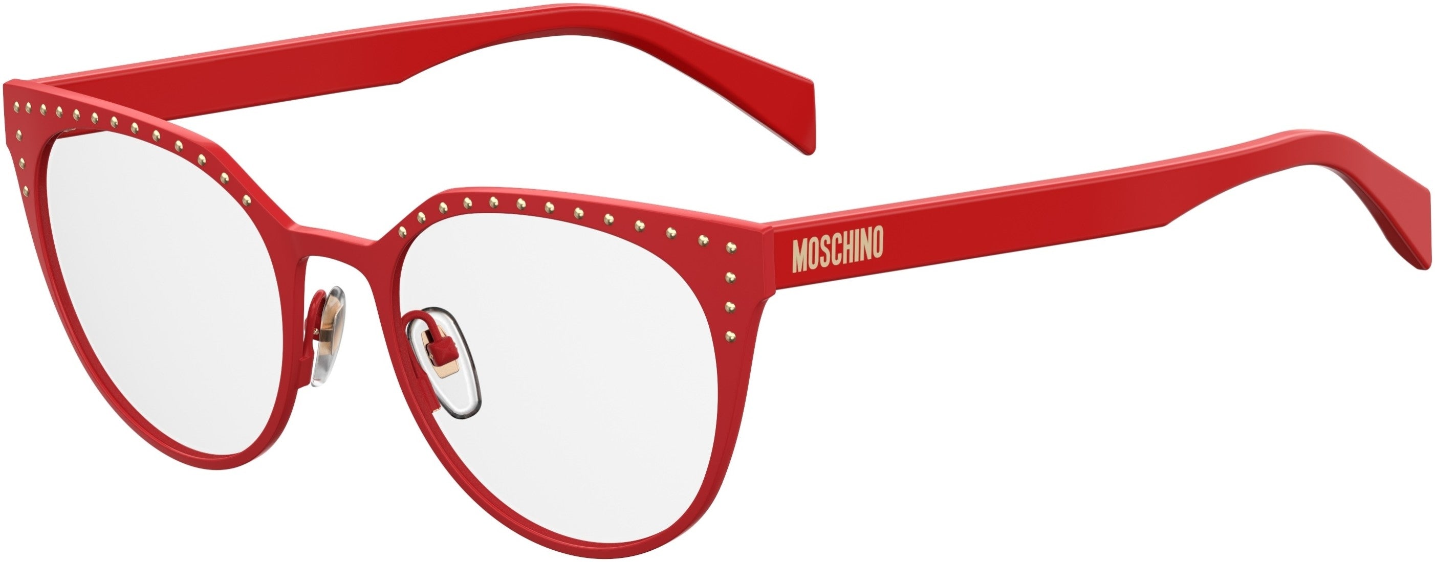  Moschino 512 Tea Cup Eyeglasses 0C9A-0C9A  Red (00 Demo Lens)