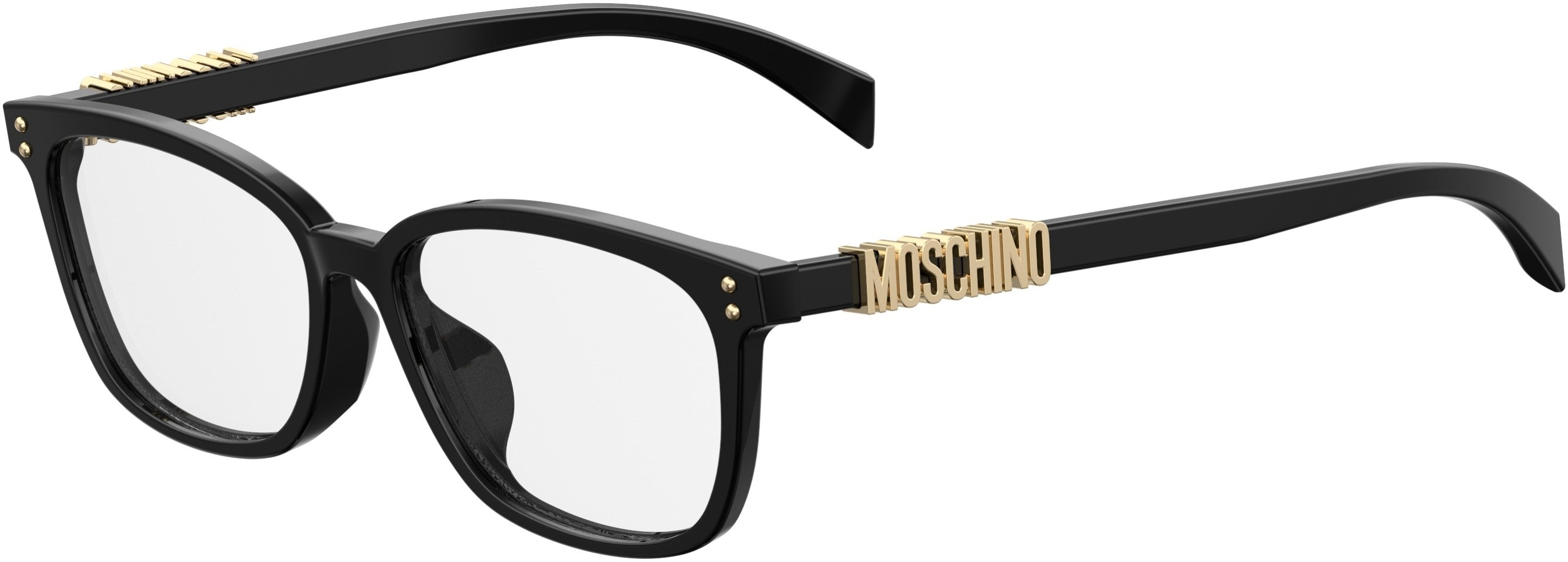  Moschino 515/F Rectangular Eyeglasses 0807-0807  Black (00 Demo Lens)