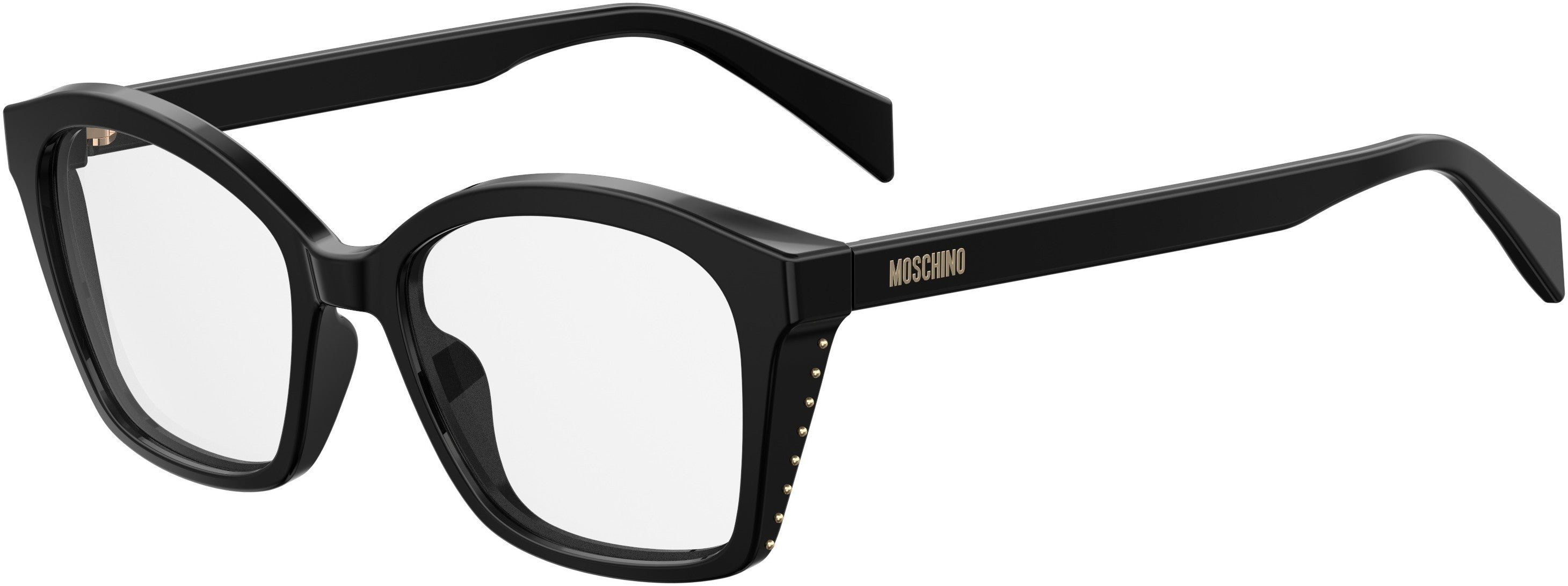  Moschino 517 Square Eyeglasses 0807-0807  Black (00 Demo Lens)