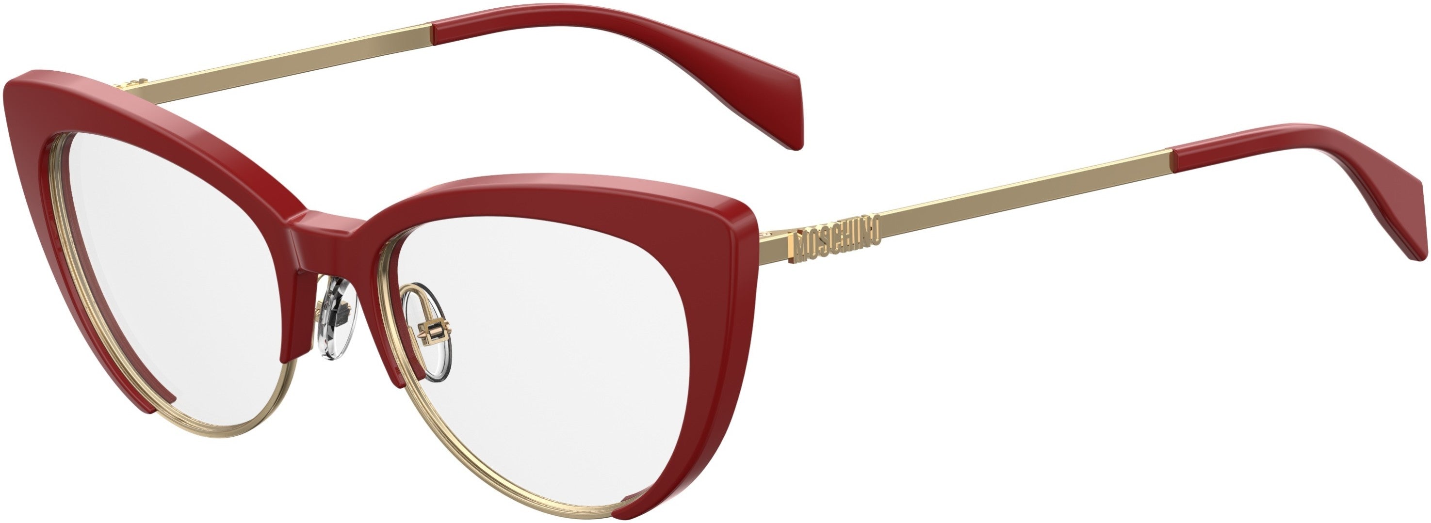  Moschino 521 Cat Eye/butterfly Eyeglasses 0C9A-0C9A  Red (00 Demo Lens)