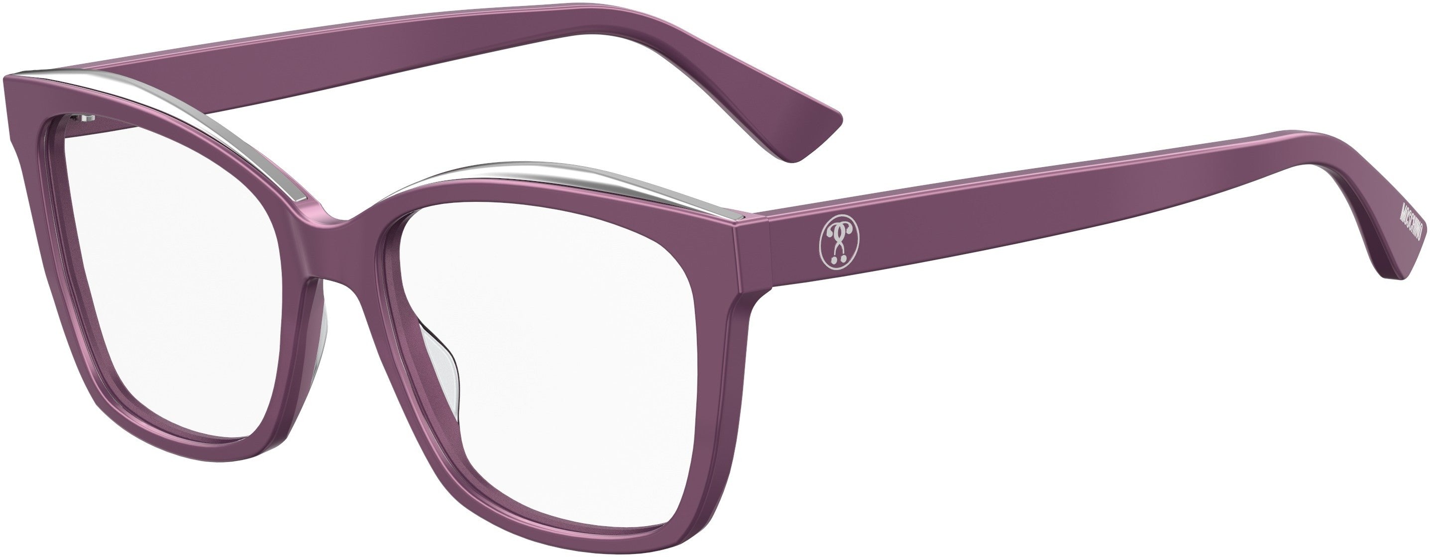  Moschino 528 Rectangular Eyeglasses 0B3V-0B3V  Violet (00 Demo Lens)