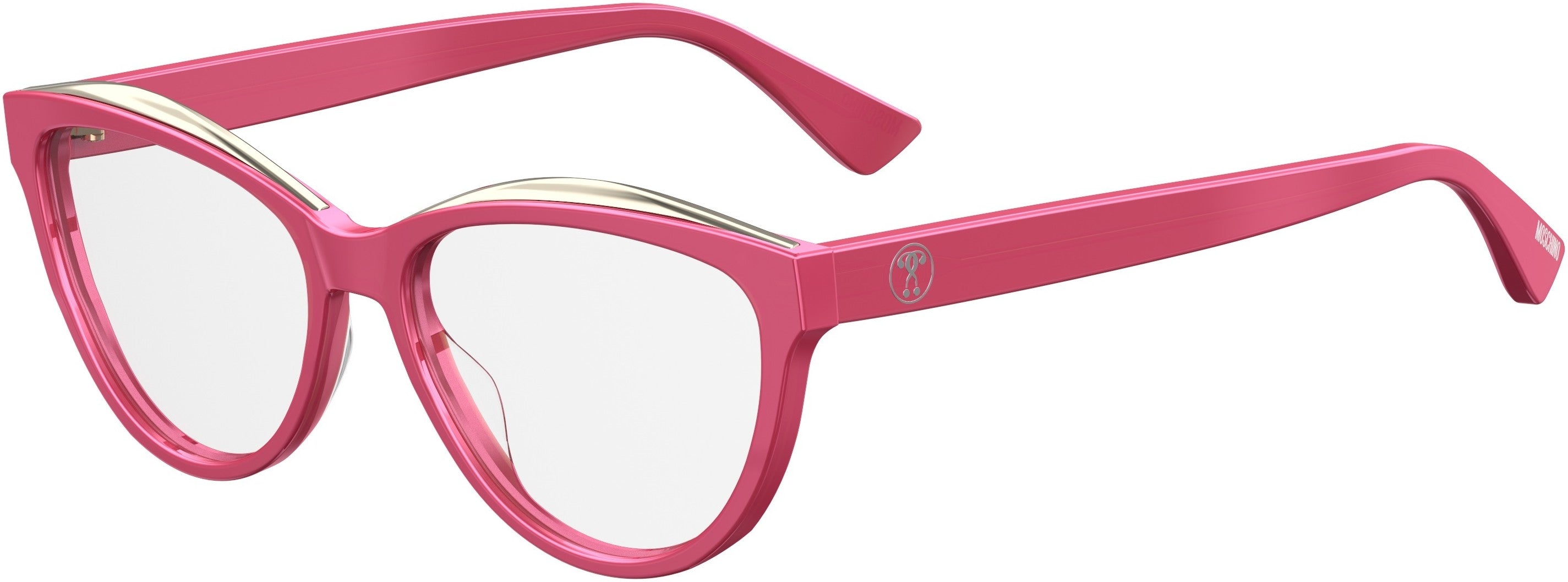  Moschino 529 Cat Eye/butterfly Eyeglasses 0MU1-0MU1  Fuchsia (00 Demo Lens)