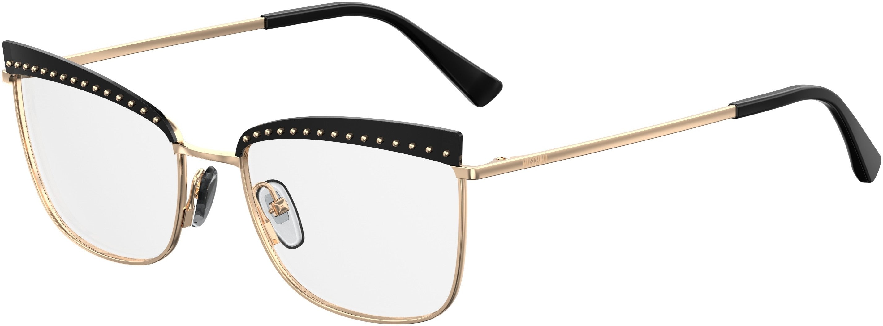  Moschino 531 Rectangular Eyeglasses 0000-0000  Rose Gold (00 Demo Lens)