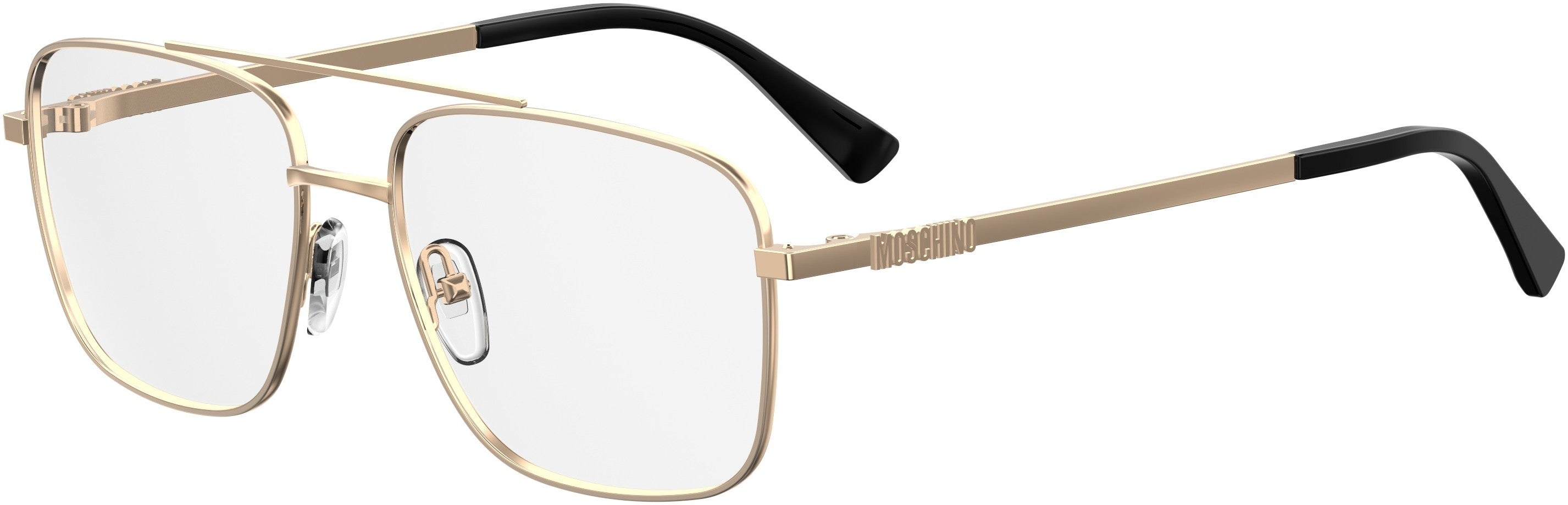  Moschino 532 Rectangular Eyeglasses 0000-0000  Rose Gold (00 Demo Lens)