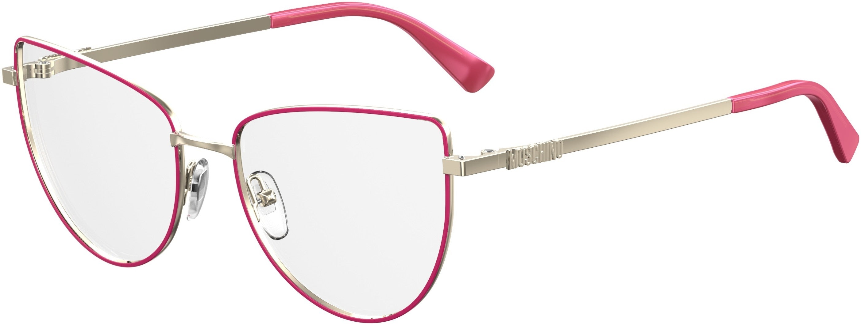  Moschino 534 Cat Eye/butterfly Eyeglasses 0MU1-0MU1  Fuchsia (00 Demo Lens)