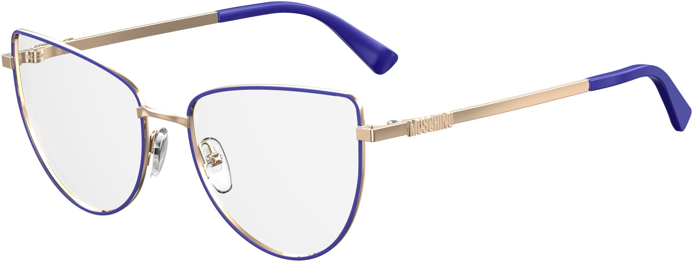  Moschino 534 Cat Eye/butterfly Eyeglasses 0PJP-0PJP  Blue (00 Demo Lens)