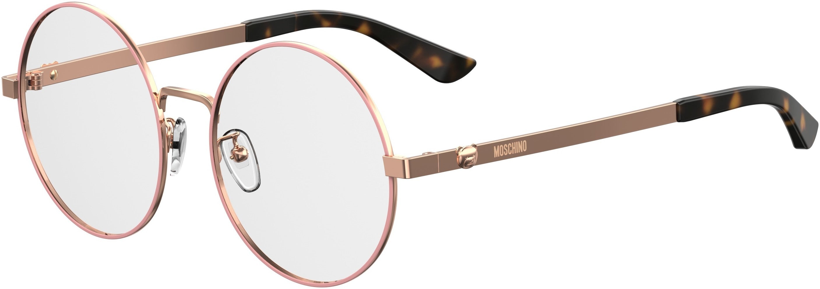  Moschino 538/F Oval Modified Eyeglasses 0DDB-0DDB  Gold Copper (00 Demo Lens)