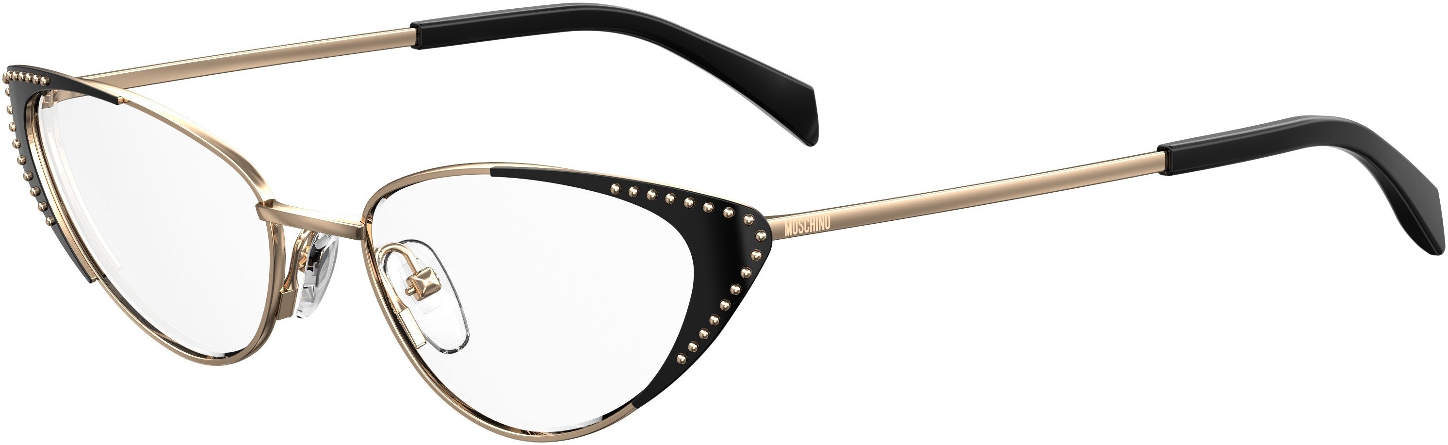  Moschino 545 Cat Eye/butterfly Eyeglasses 0000-0000  Rose Gold (00 Demo Lens)