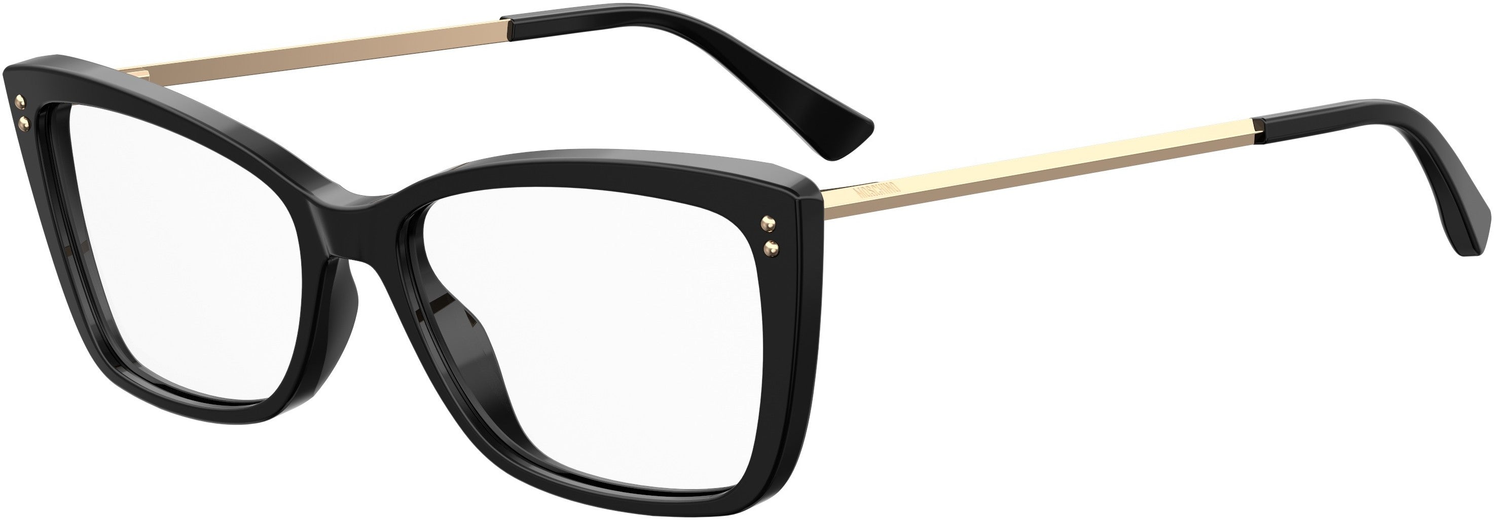  Moschino 547 Cat Eye/butterfly Eyeglasses 0807-0807  Black (00 Demo Lens)