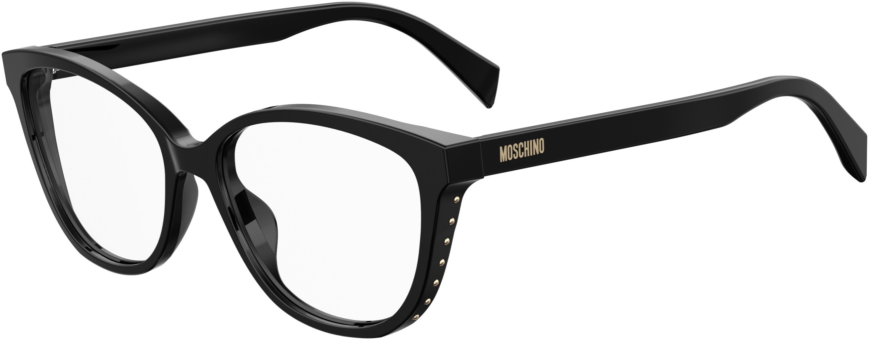  Moschino 549 Cat Eye/butterfly Eyeglasses 0807-0807  Black (00 Demo Lens)