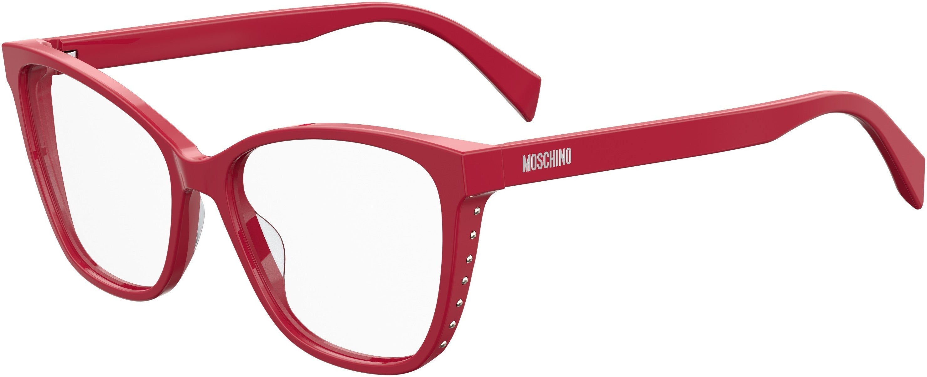  Moschino 550 Cat Eye/butterfly Eyeglasses 0C9A-0C9A  Red (00 Demo Lens)