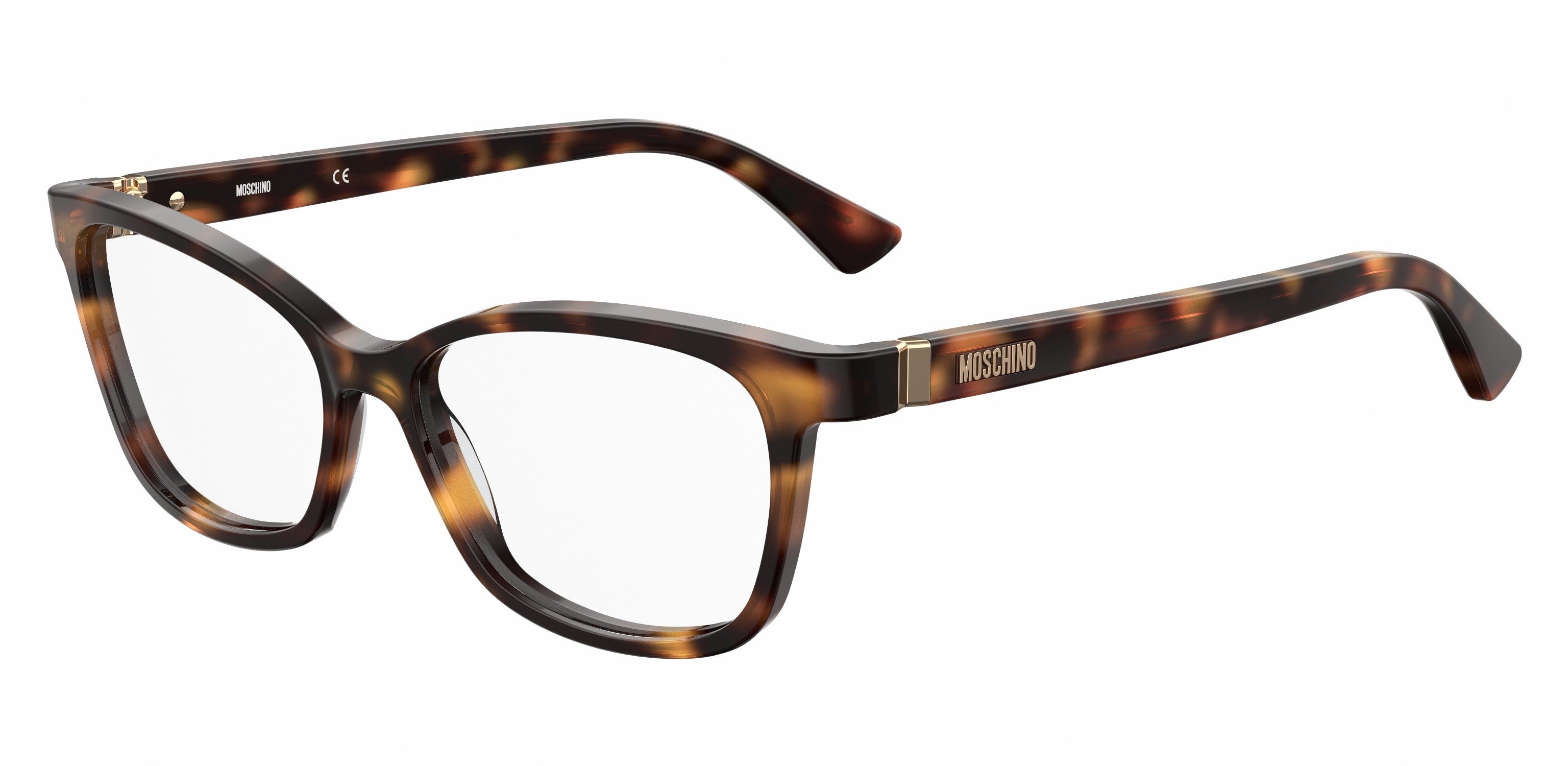  Moschino 558 Cat Eye/butterfly Eyeglasses 0086-0086  Dark Havana (00 Demo Lens)