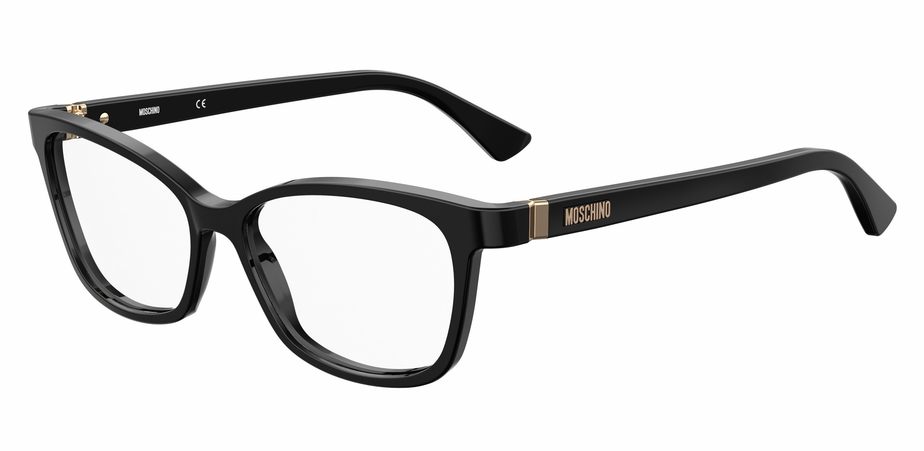  Moschino 558 Cat Eye/butterfly Eyeglasses 0807-0807  Black (00 Demo Lens)