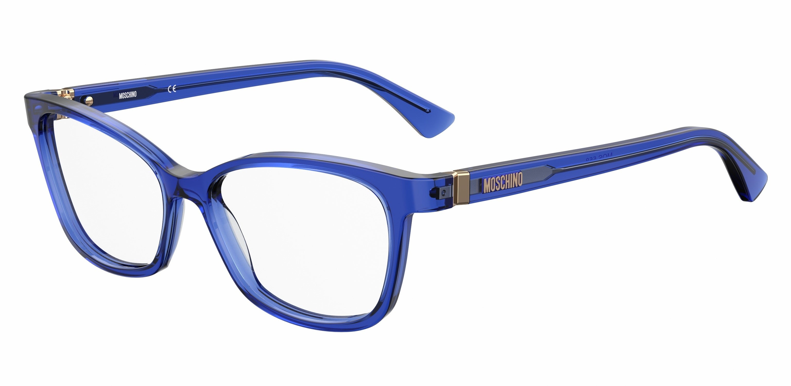  Moschino 558 Cat Eye/butterfly Eyeglasses 0PJP-0PJP  Blue (00 Demo Lens)