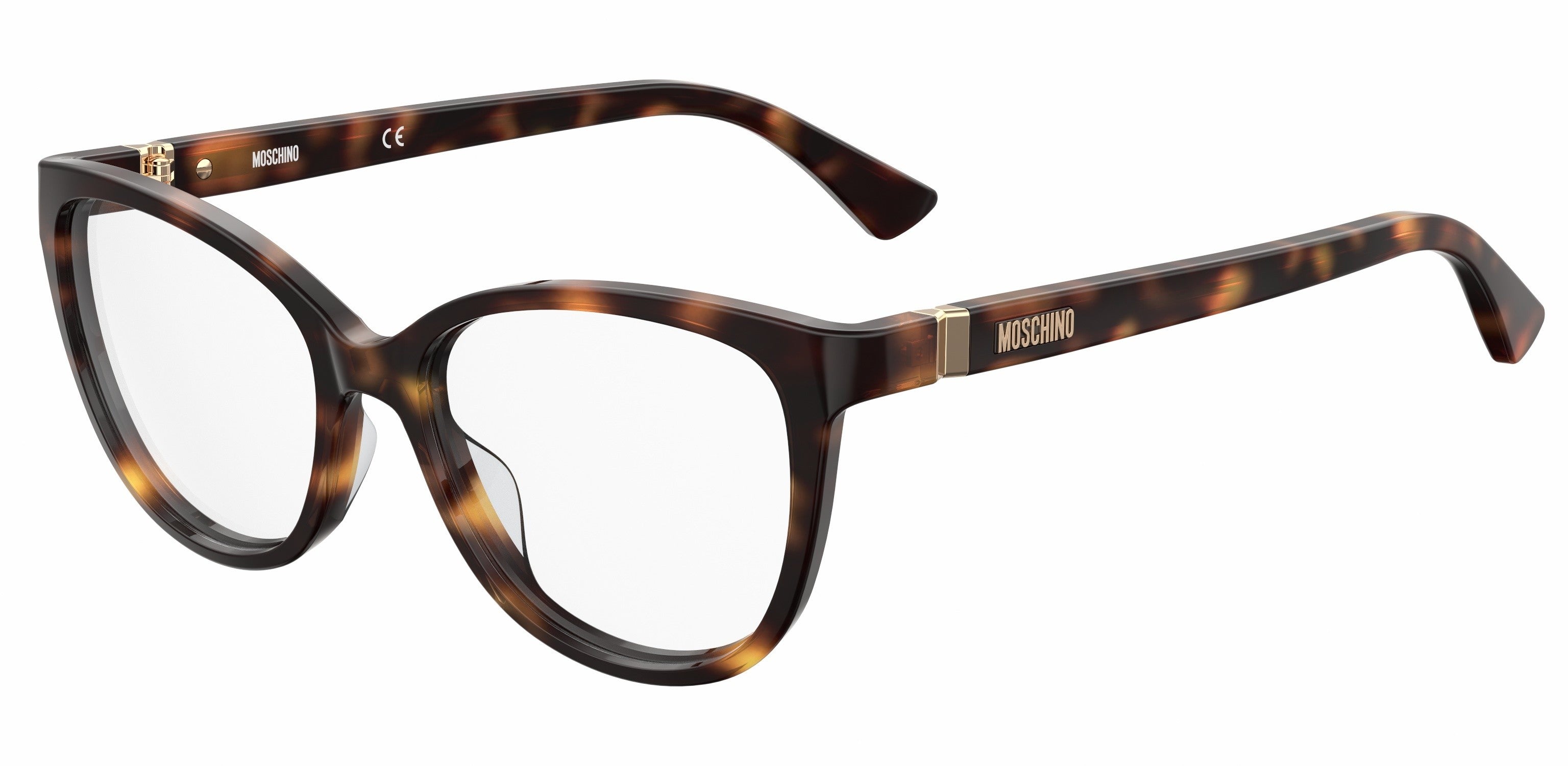  Moschino 559 Cat Eye/butterfly Eyeglasses 0086-0086  Dark Havana (00 Demo Lens)