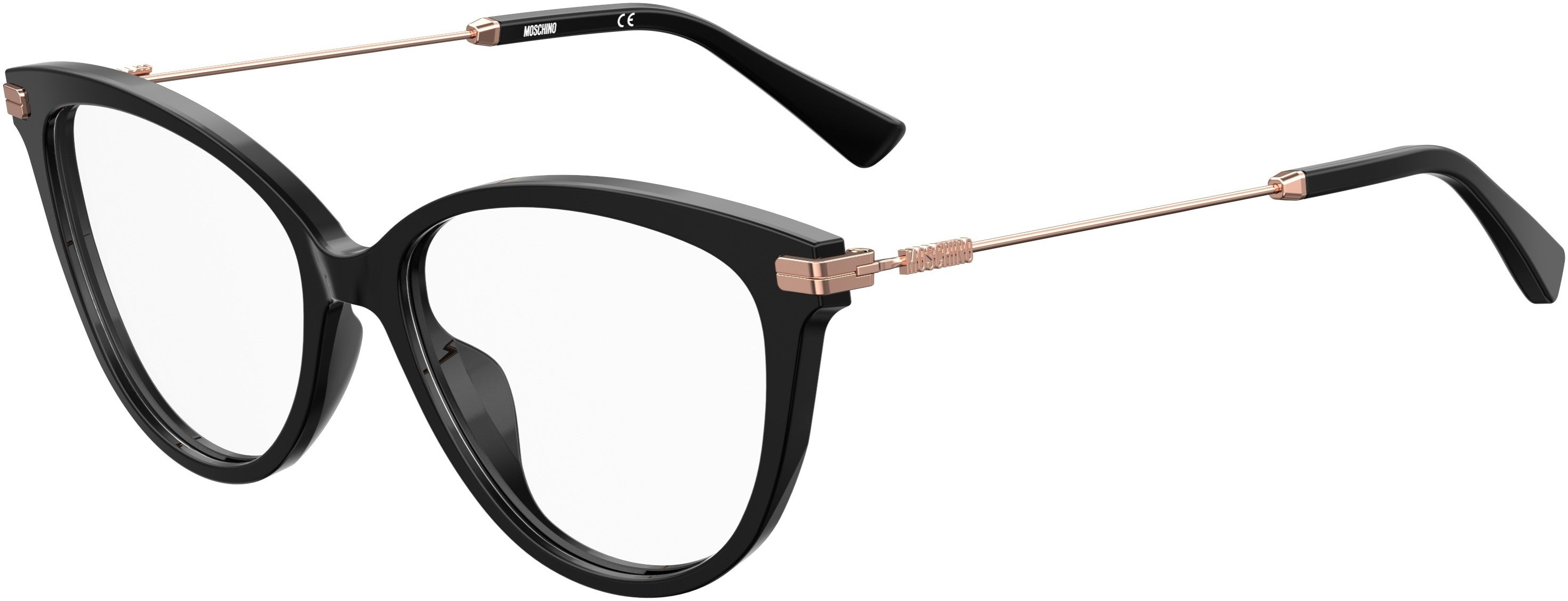  Moschino 561 Cat Eye/butterfly Eyeglasses 0807-0807  Black (00 Demo Lens)