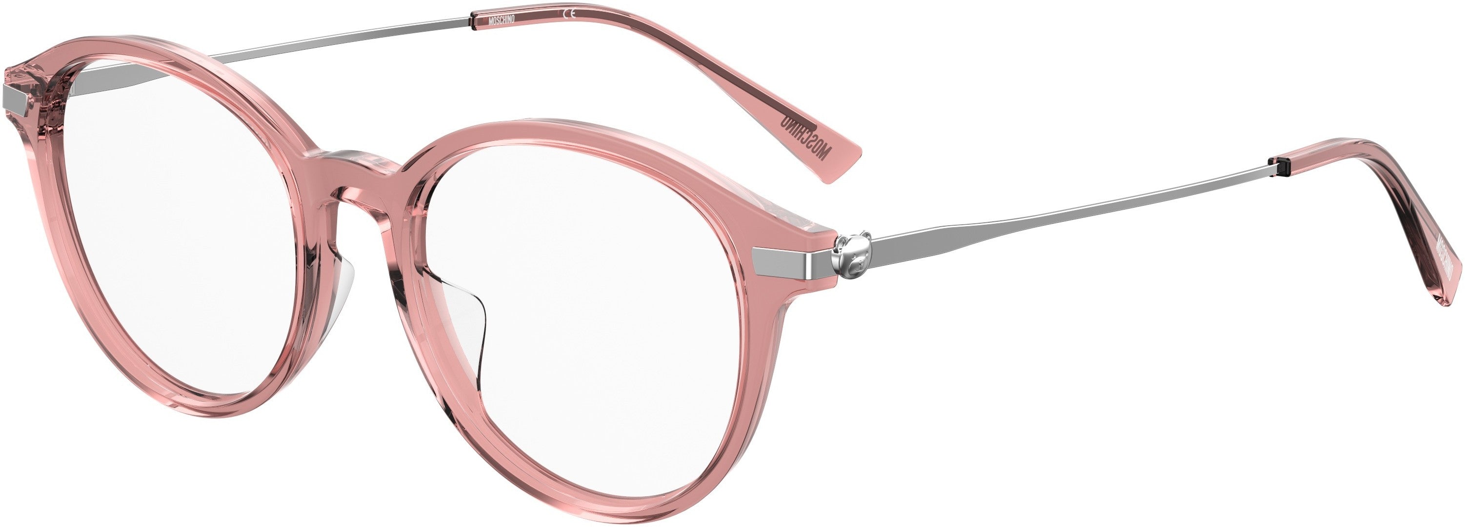  Moschino 566/F Tea Cup Eyeglasses 035J-035J  Pink (00 Demo Lens)