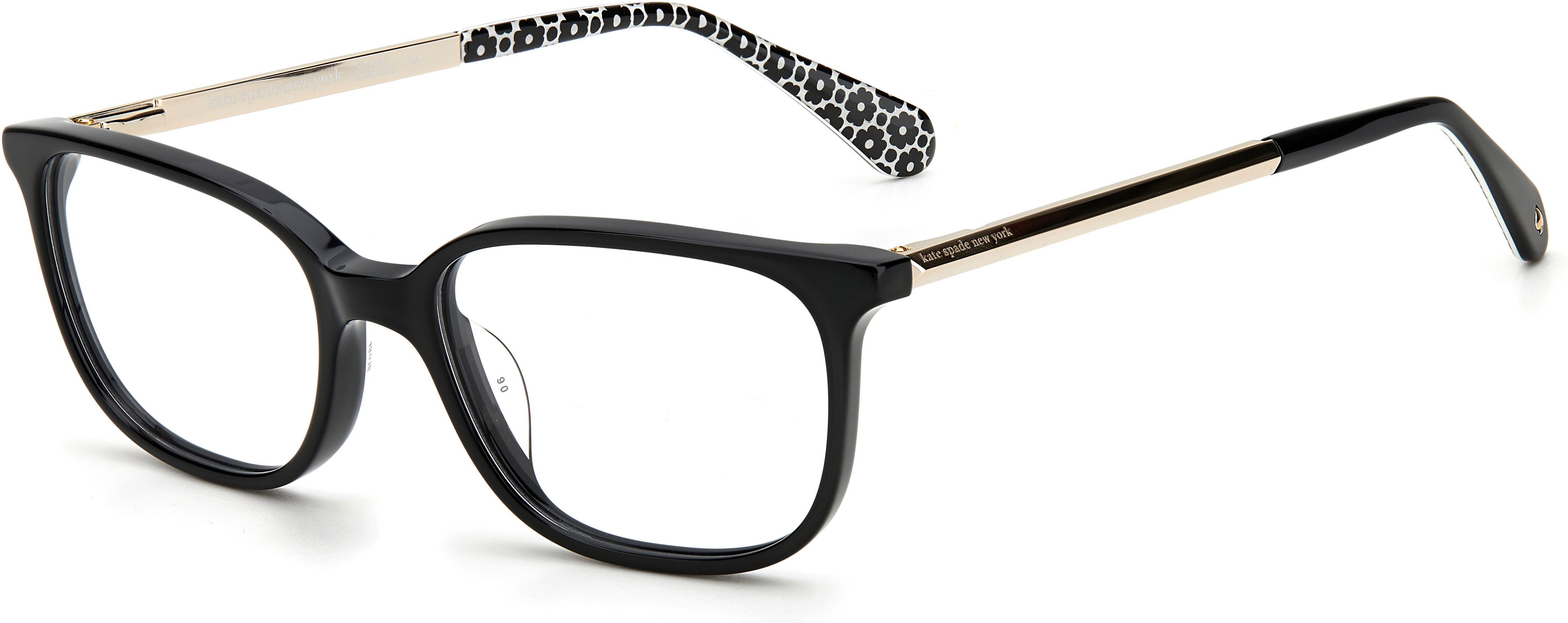 Kate Spade Natalia Rectangular Eyeglasses 0807-0807  Black (00 Demo Lens)