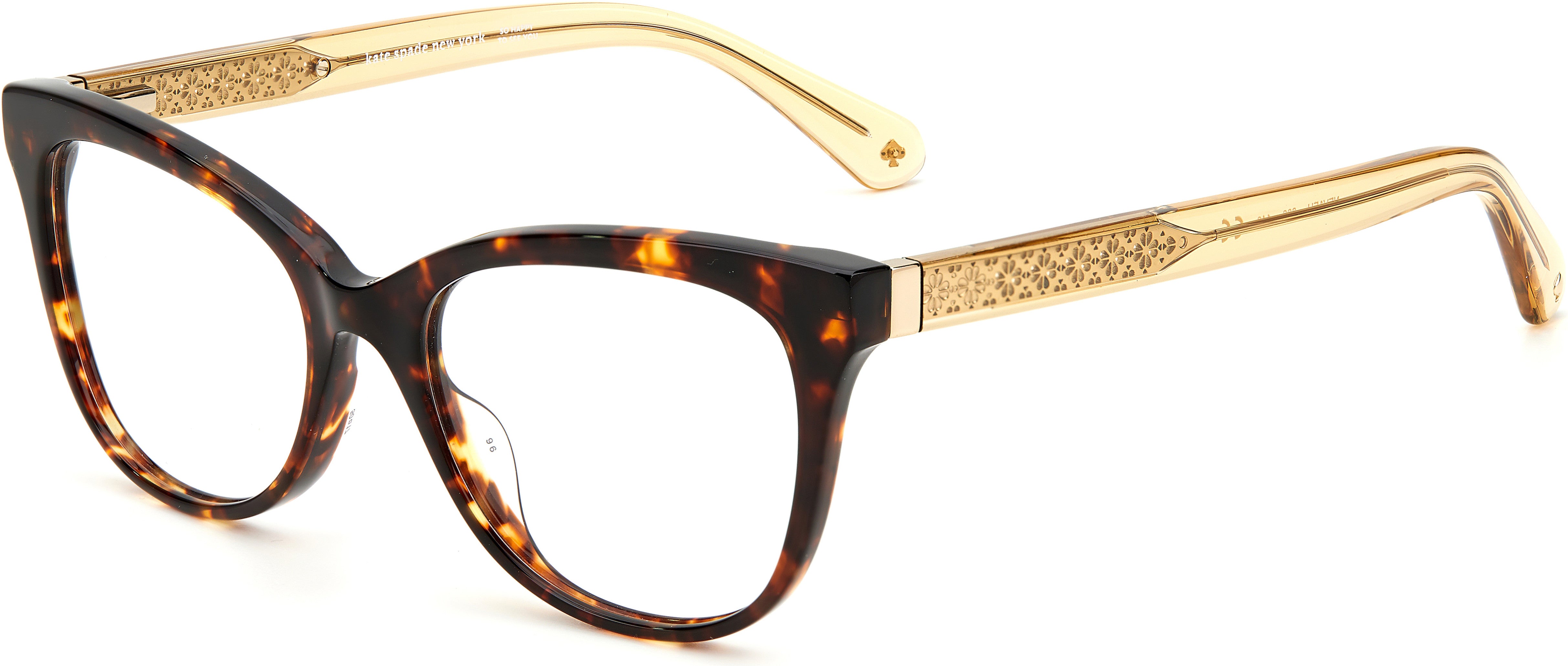 Kate Spade Nevaeh Cat Eye/butterfly Eyeglasses 0086-0086  Dark Havana (00 Demo Lens)