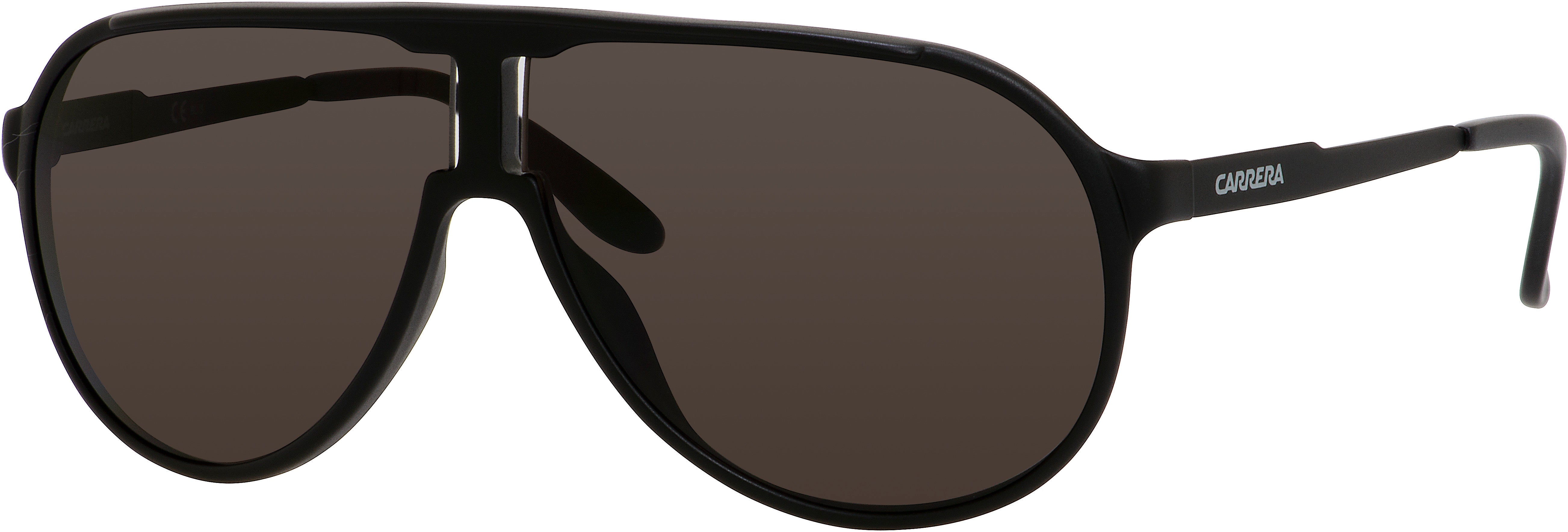 Carrera New Champion Aviator Sunglasses 0GUY-0GUY  Matte Black (NR Brown Gray)