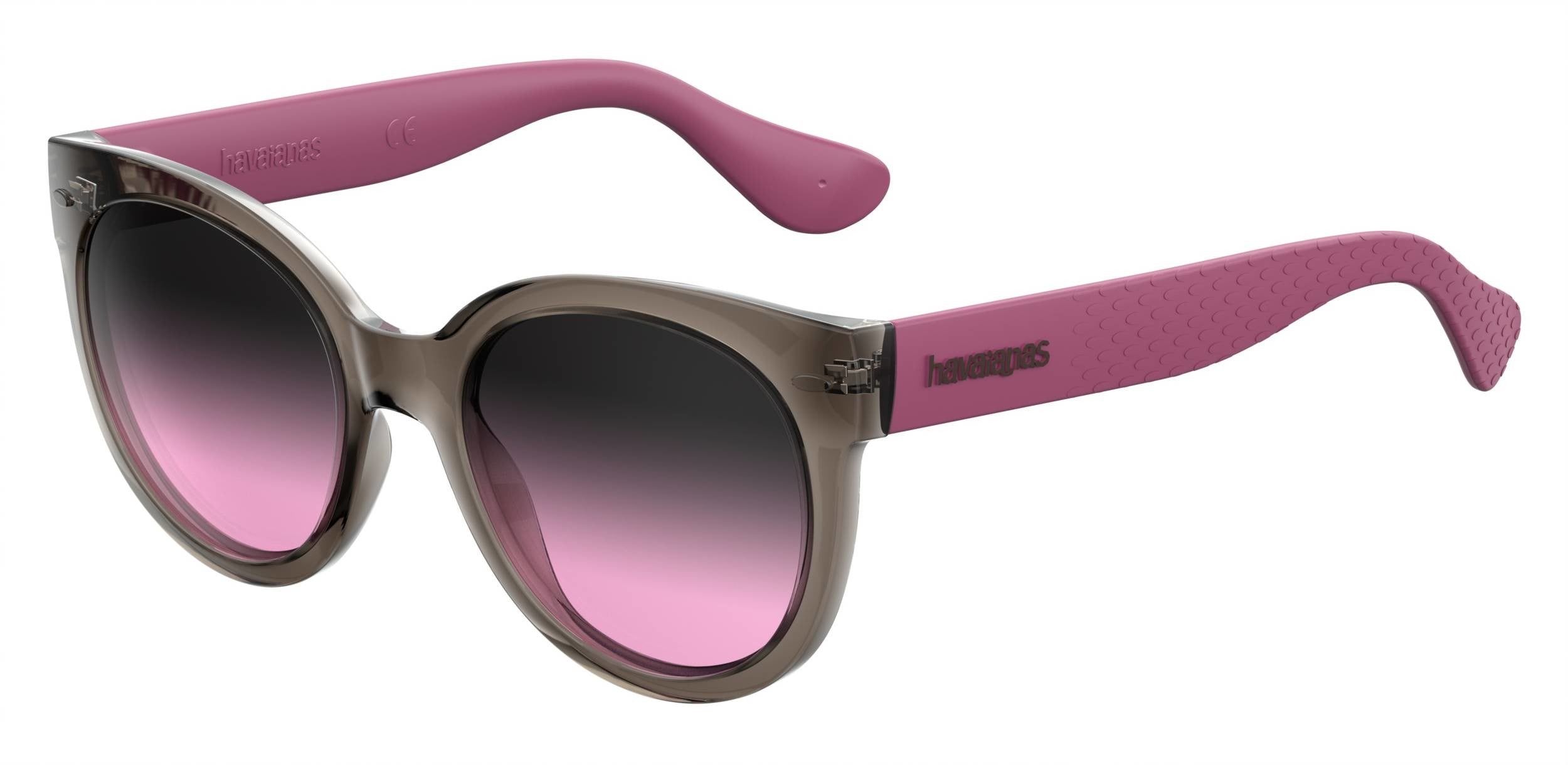 Havaianas Noronha/M Cat Eye/butterfly Sunglasses 07HH-07HH  Gray Pink (FF Gray Shded Pink)