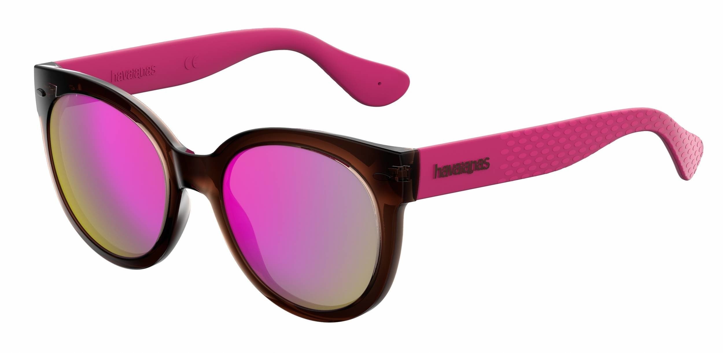 Havaianas Noronha/M Cat Eye/butterfly Sunglasses 0QT3-0QT3  Brown Pink (VQ Pink Multilayer)