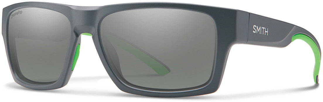Smith Outlier 2 Rectangular Sunglasses 0FRE-0FRE  Matte Gray (XB Silver Mirror CP)