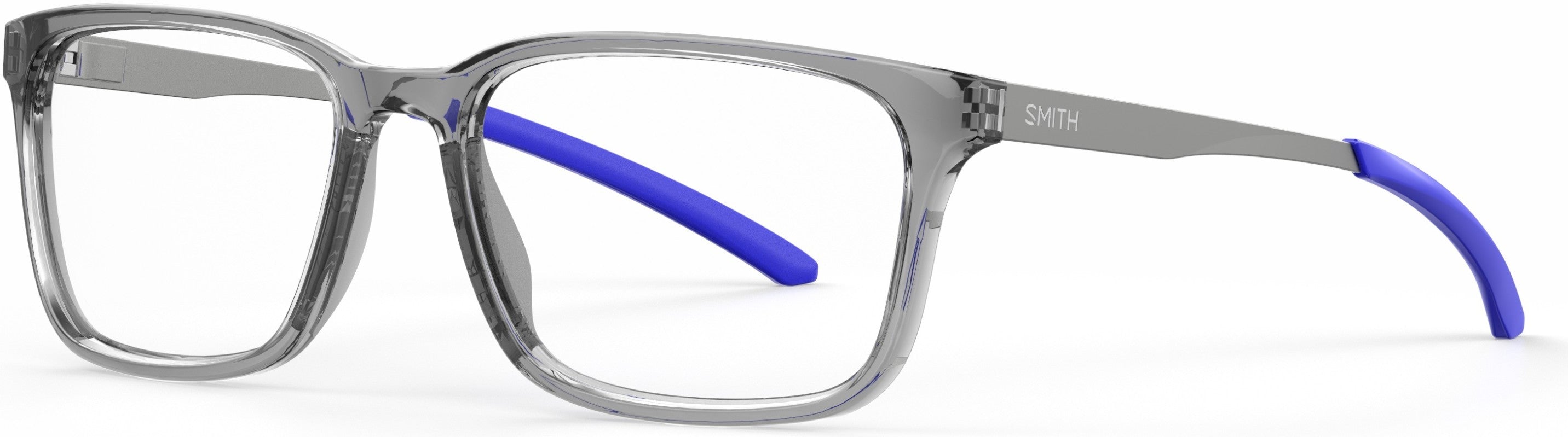 Smith Outsider Mix Rectangular Eyeglasses 009V-009V  Gray Blue (00 Demo Lens)