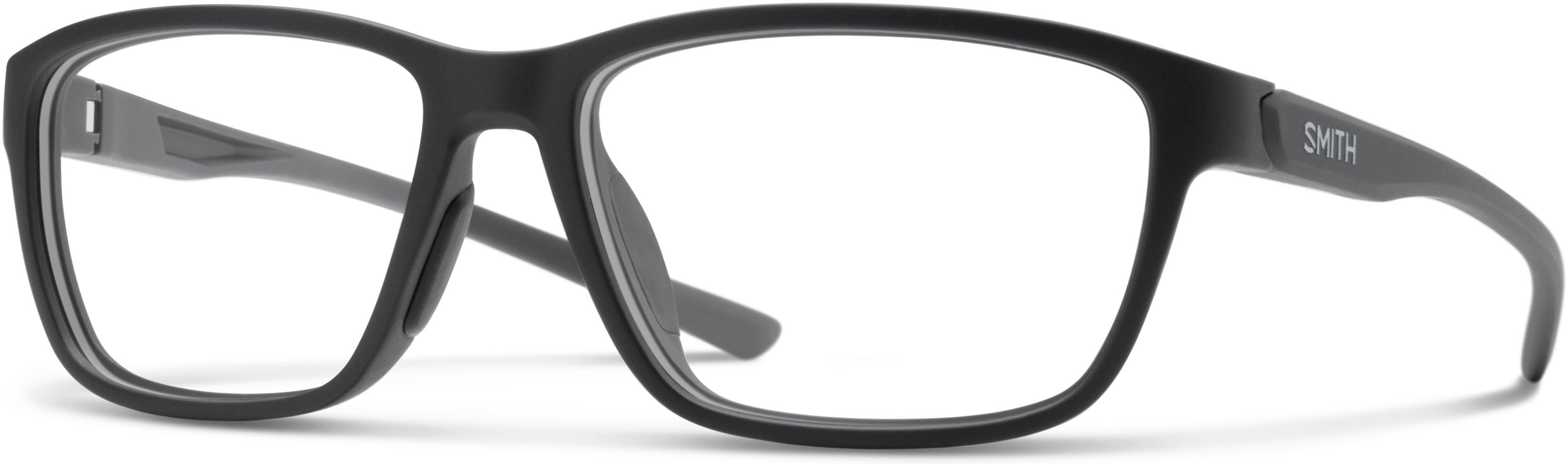 Smith Overtone Rectangular Eyeglasses 0003-0003  Matte Black (00 Demo Lens)