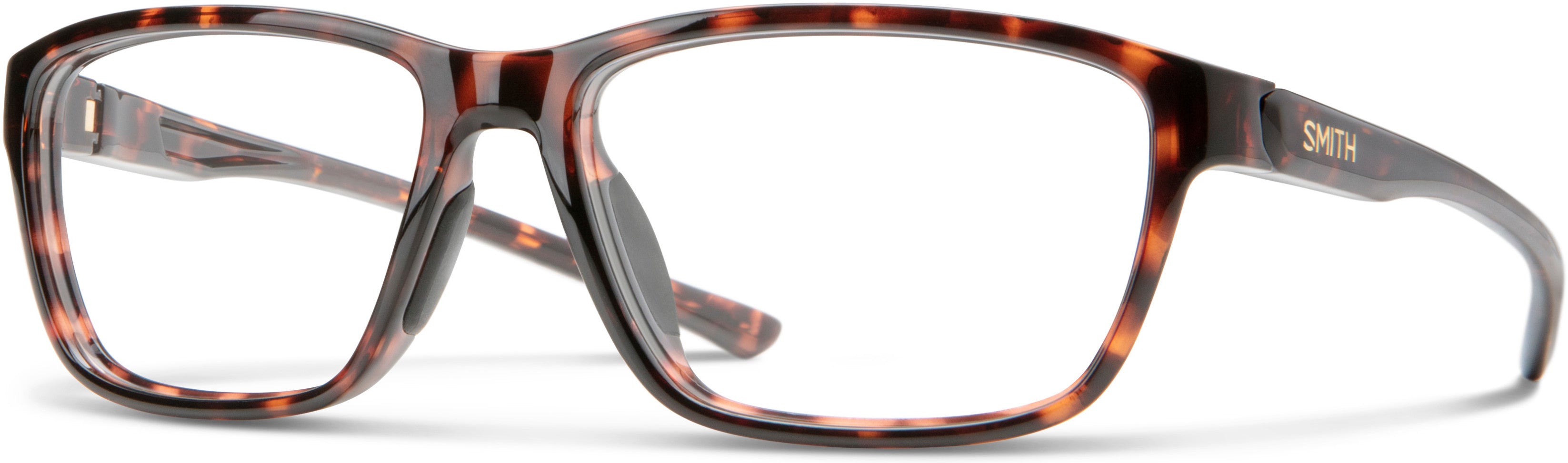 Smith Overtone Rectangular Eyeglasses 0086-0086  Dark Havana (00 Demo Lens)