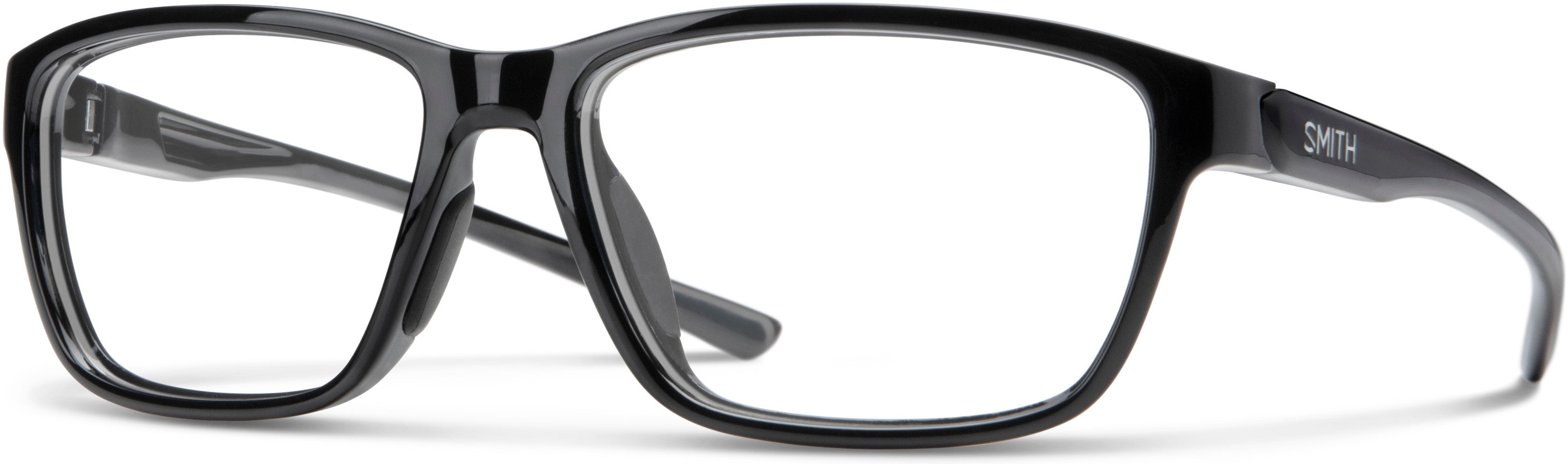 Smith Overtone Rectangular Eyeglasses 0807-0807  Black (00 Demo Lens)