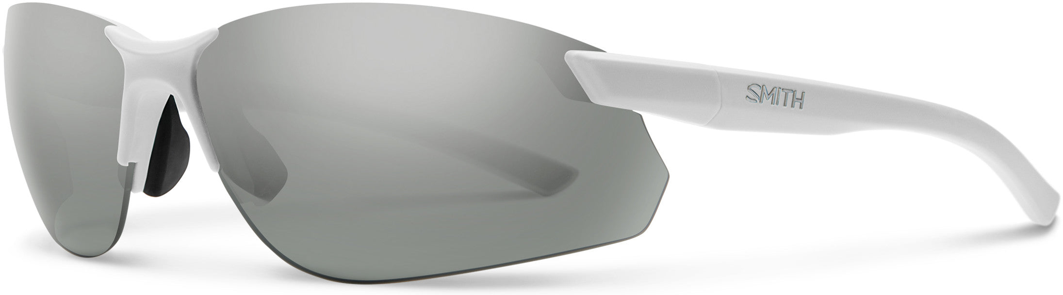 Smith Parallel Max 2 Oval Modified Sunglasses 06HT-06HT  Matte White (XN Silver Mirror Pz)