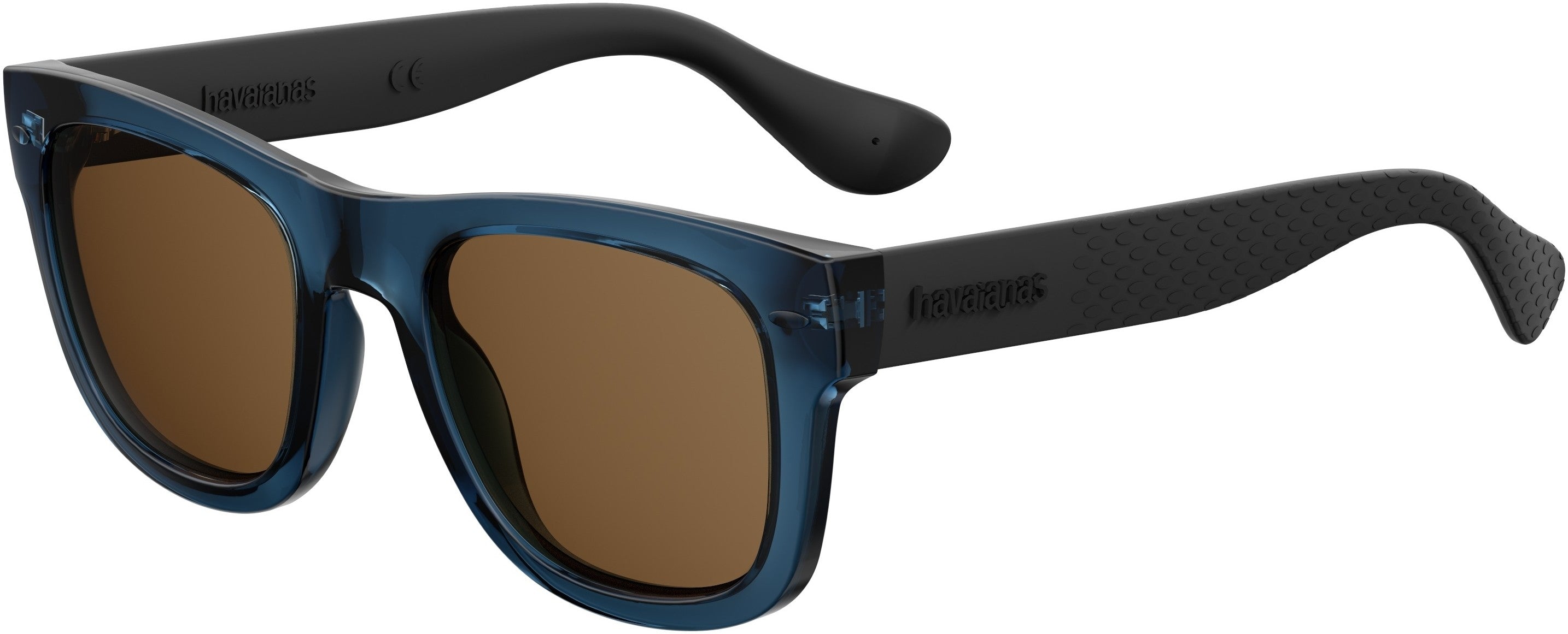 Havaianas Paraty/L Square Sunglasses 09N7-09N7  Blue Black (70 Brown)