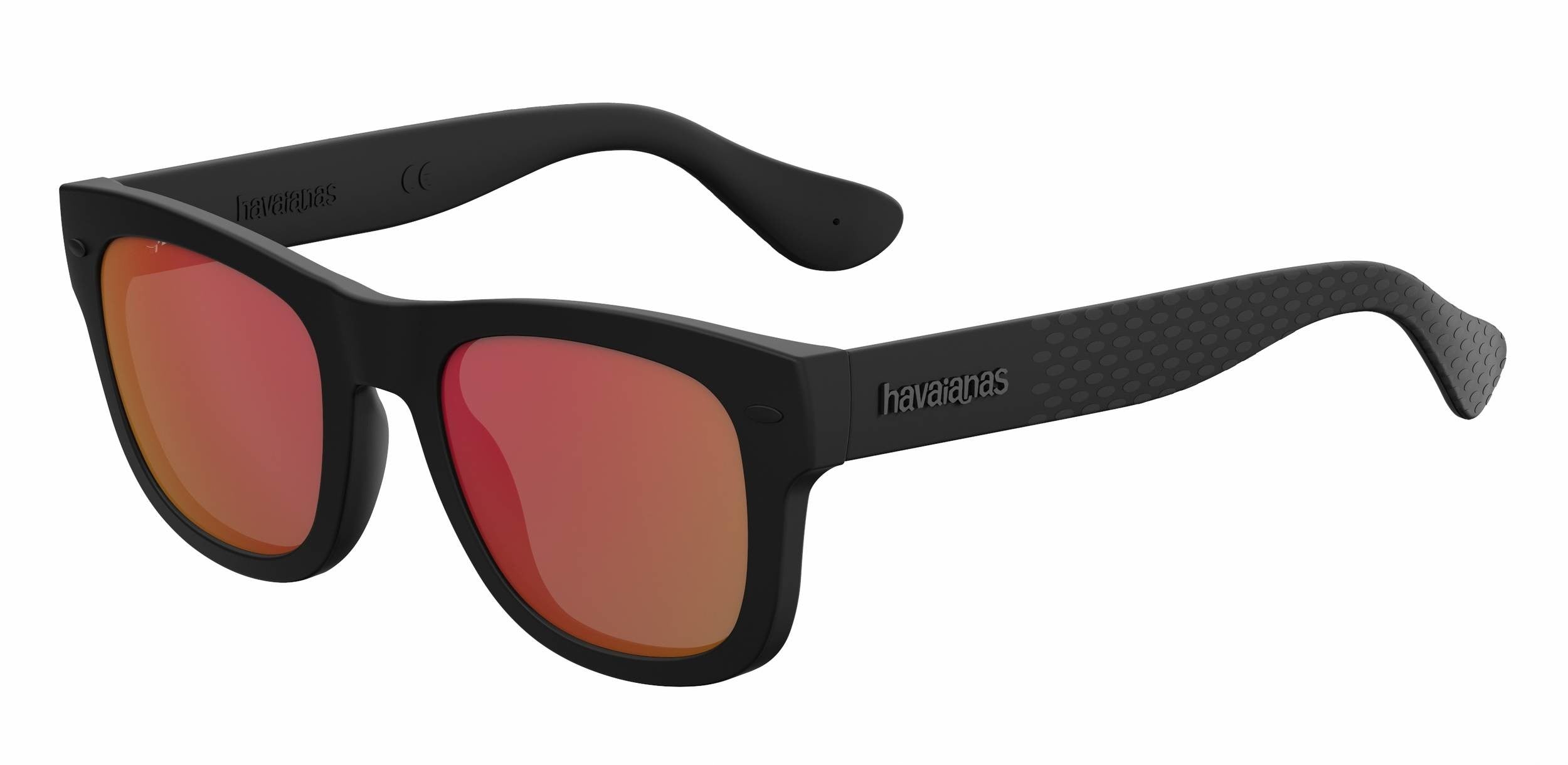 Havaianas Paraty/M Square Sunglasses 0O9N-0O9N  Black (UZ Red Multilayer)