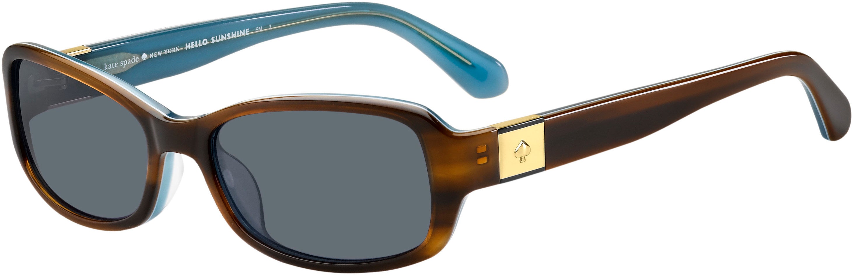 Kate Spade Paxton 2/S Rectangular Sunglasses 0IPR-0IPR  Havana Blue (IR Gray)