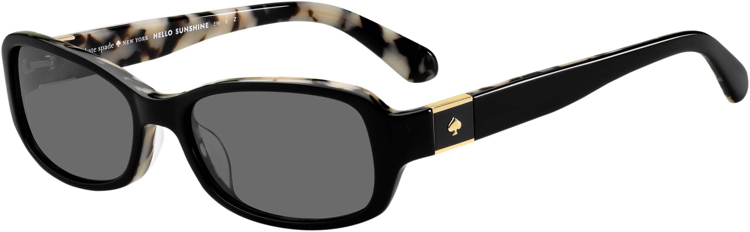 Kate Spade Paxton 2/S Rectangular Sunglasses 0WR7-0WR7  Black Havana (M9 Gray Pz)