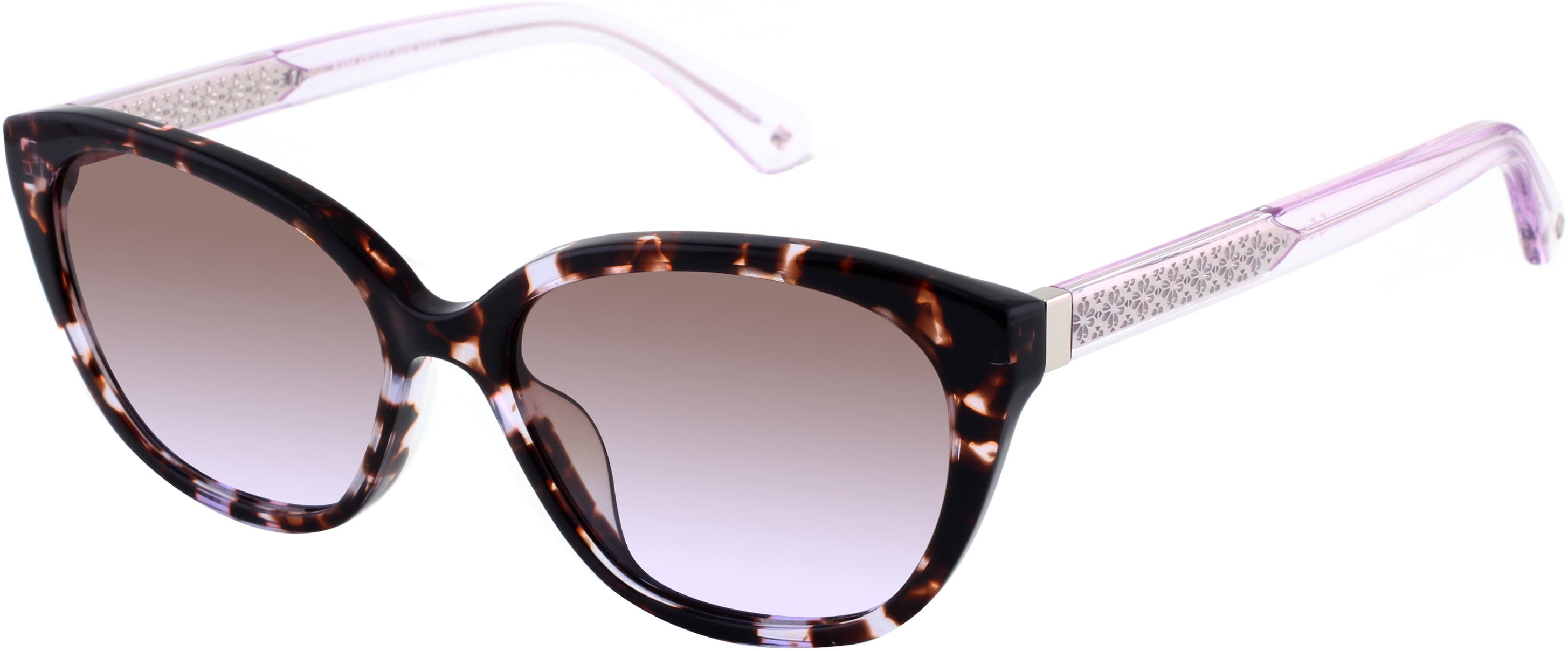 Kate Spade Philippa/G/S Cat Eye/butterfly Sunglasses 0B3V-0B3V  Violet (QR Brown Shaded Violet)