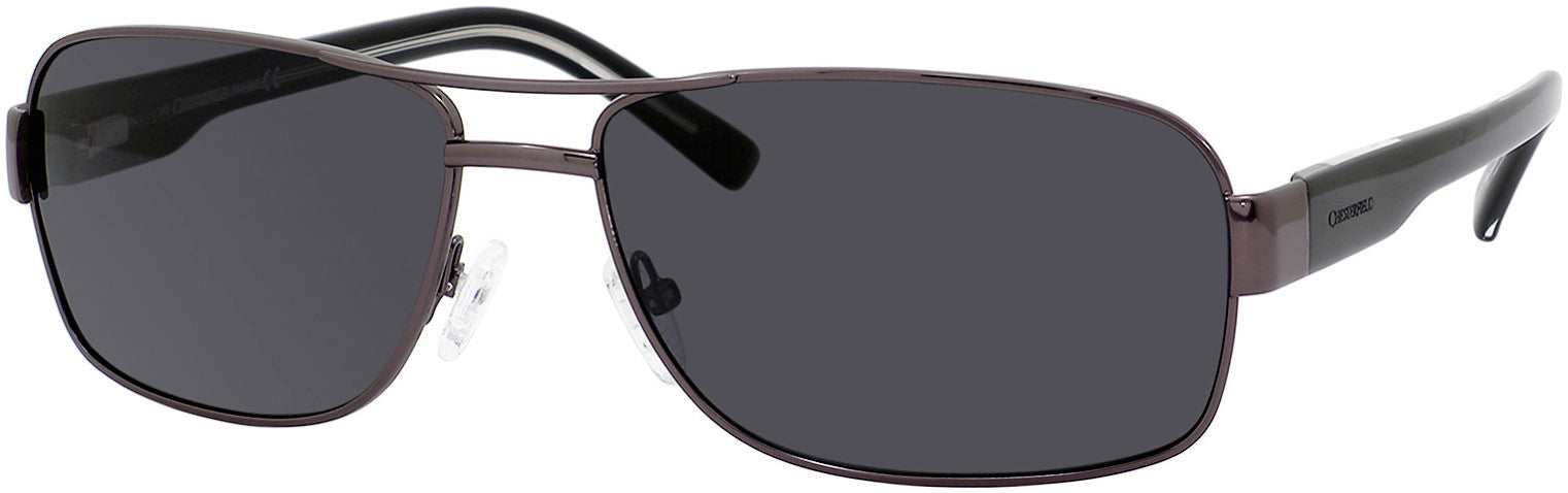 Chesterfield Pioneer/S Navigator Sunglasses 7SJP-7SJP  Shiny Gunmetal (RA Gray Polarized)