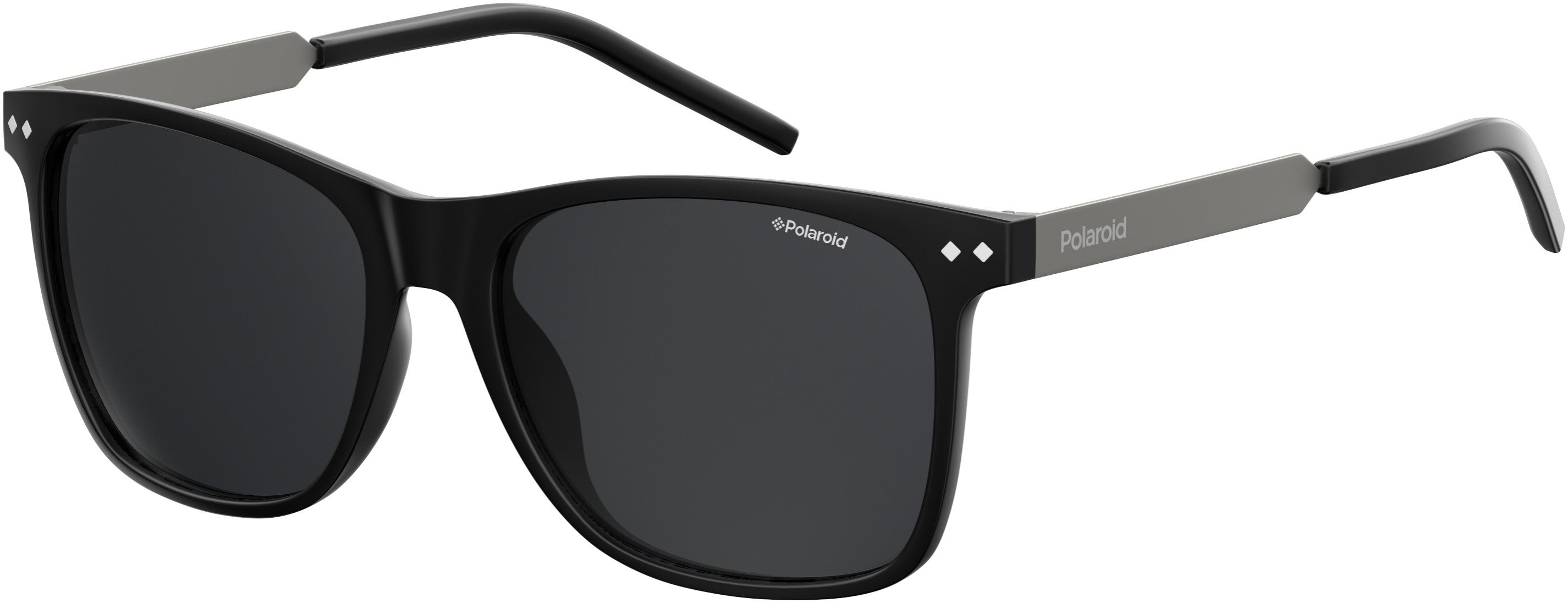 Polaroid Core Polaroid 1028/S Rectangular Sunglasses 0003-0003  Matte Black (M9 Gray Pz)