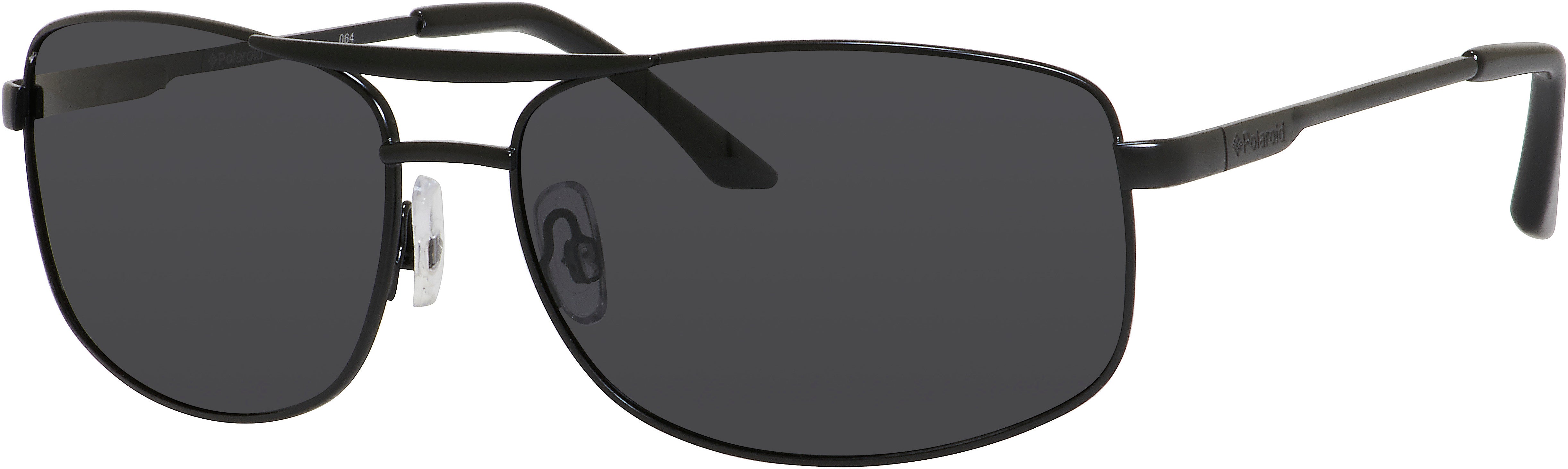 Polaroid Core Polaroid 2017/S Aviator Sunglasses 0PDE-0PDE  Semi Matte Black (Y2 Gray Polarized)